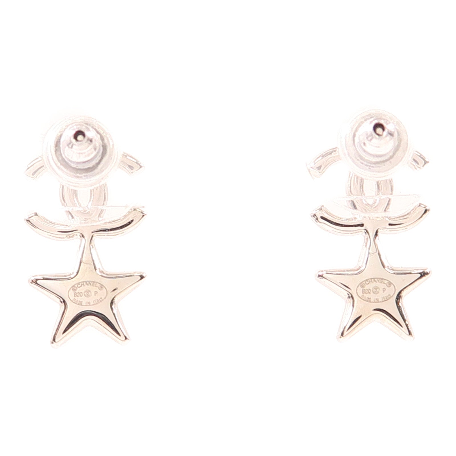 CHANEL 金屬Earrings耳環銀色