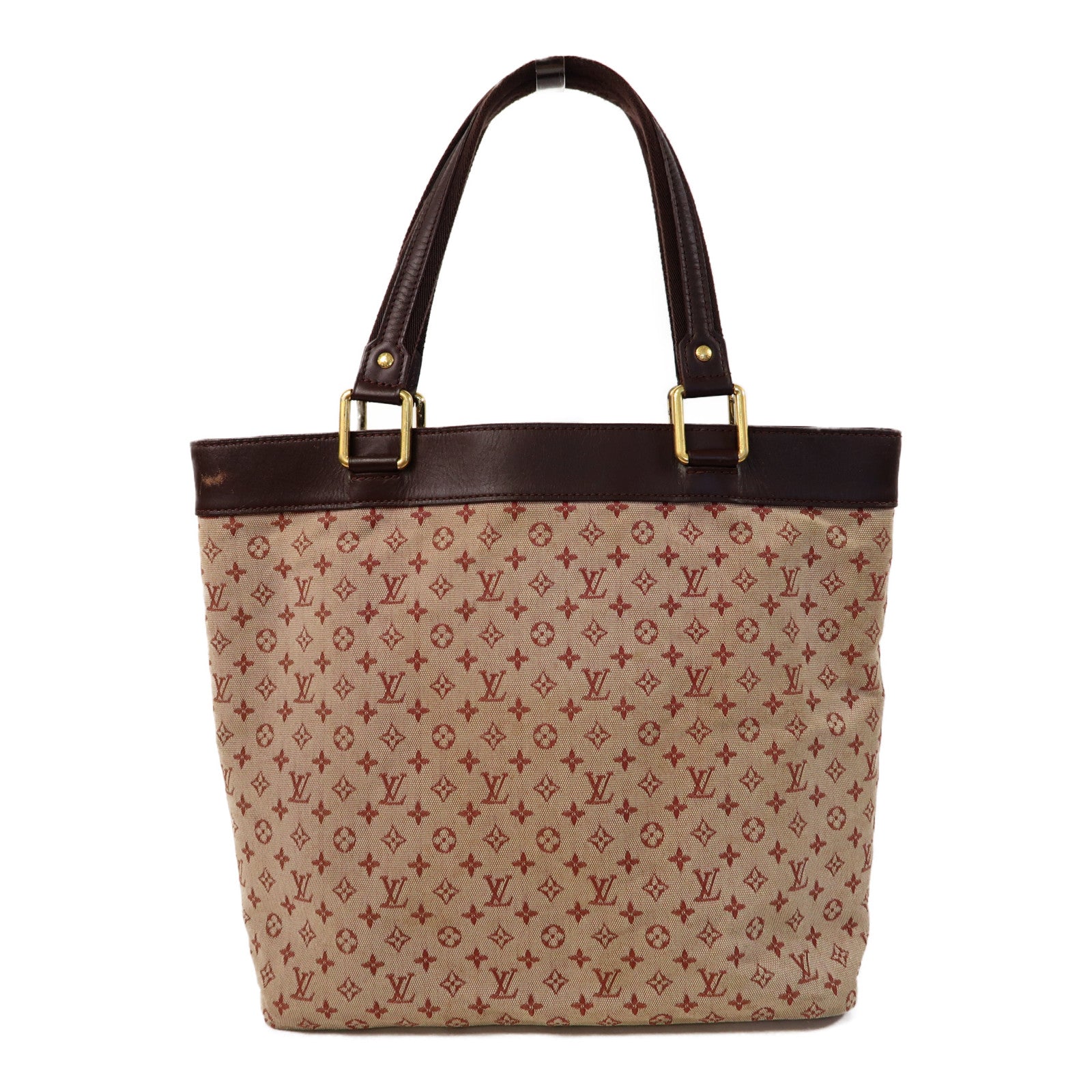 LOUIS VUITTON 【激減優惠】Monogram Mini Lucille GM金扣手挽袋紅色
