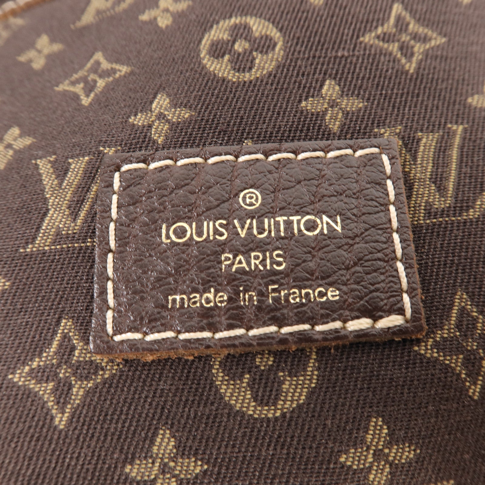 LOUIS VUITTON Monogram Mini Lin Saumur 30金扣肩背袋