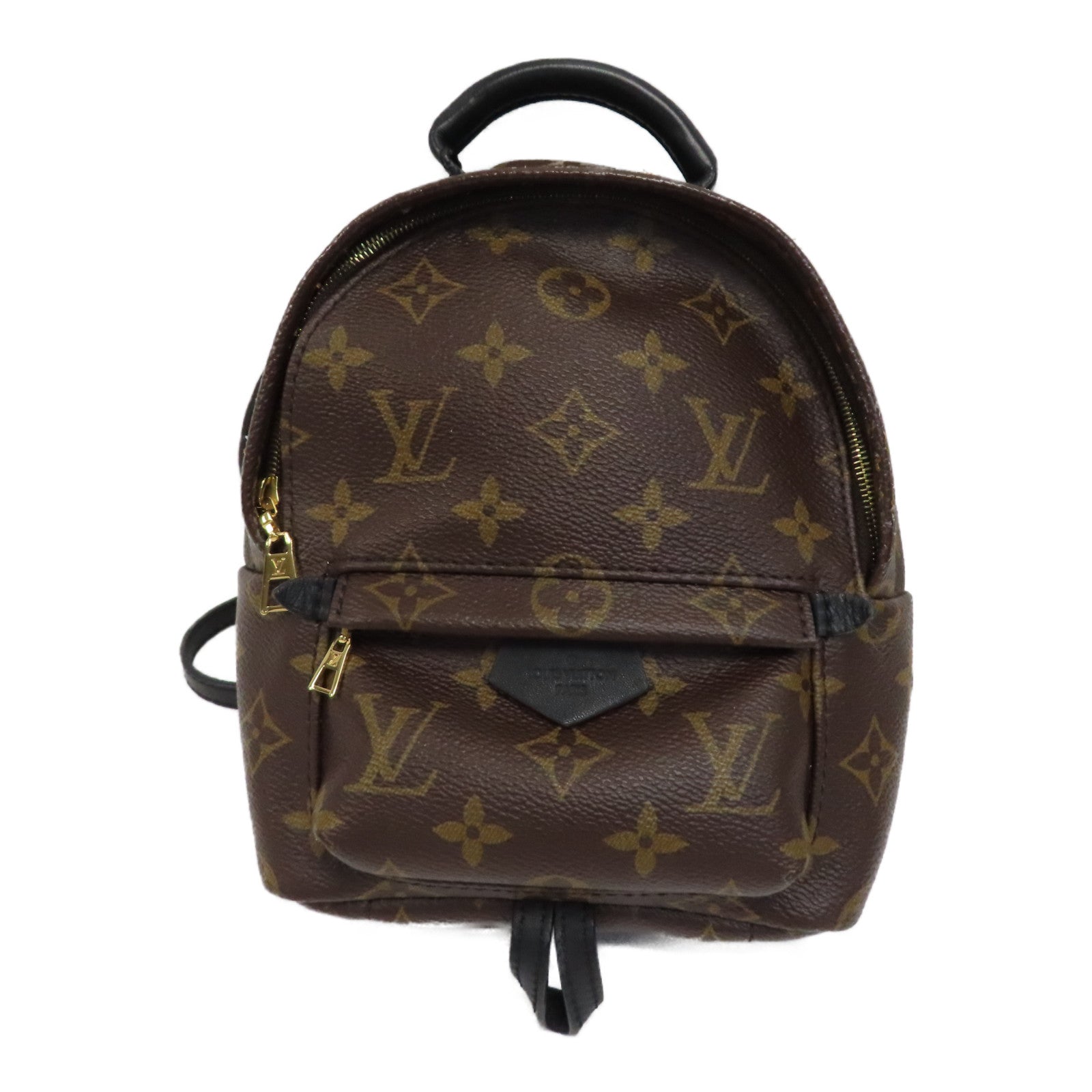 LOUIS VUITTON Monogram Palm Springs Bag金扣背包啡色