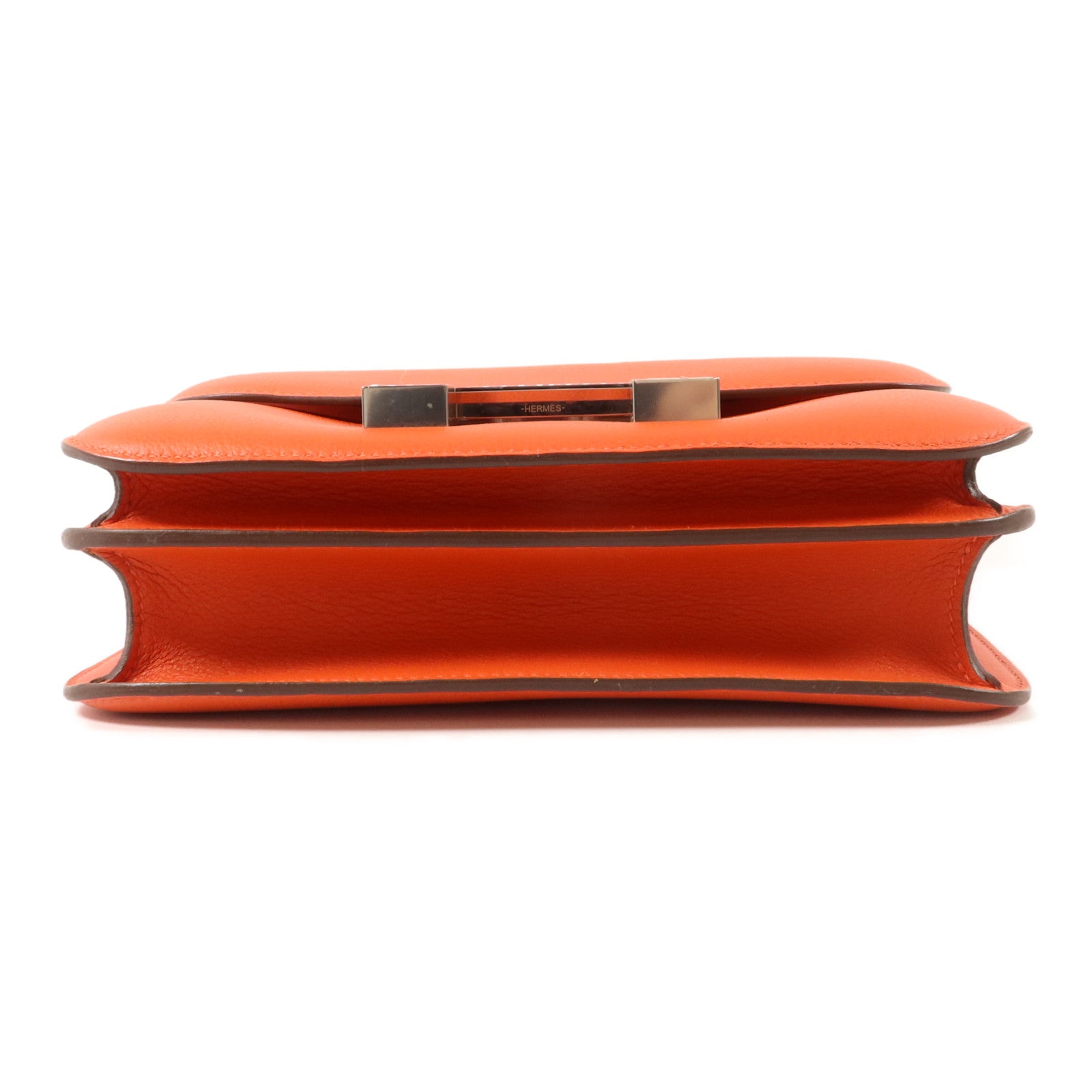 HERMES Evercolor皮革Constance 24肩背袋Feu