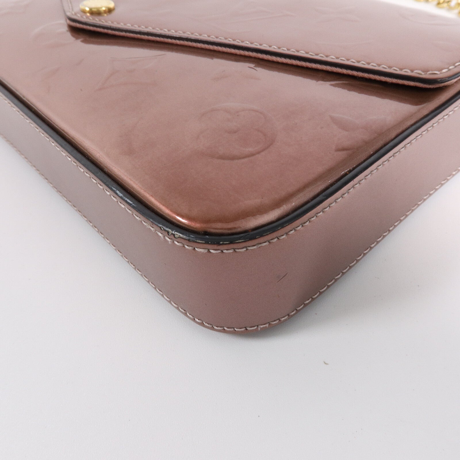 LOUIS VUITTON Monogram Vernis Pochette Felicie鏈帶肩背袋