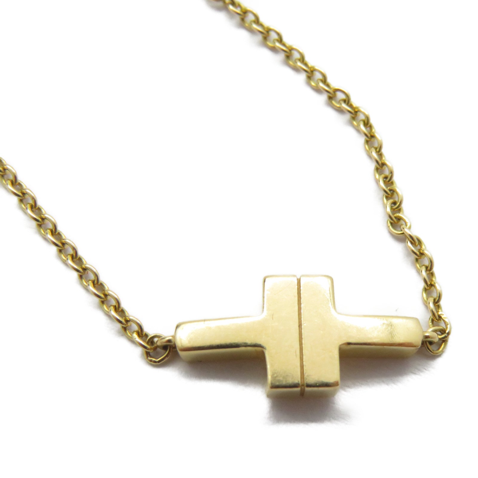 TIFFANY＆CO 18K玫瑰金T Two Double Chain Bracelet手鏈