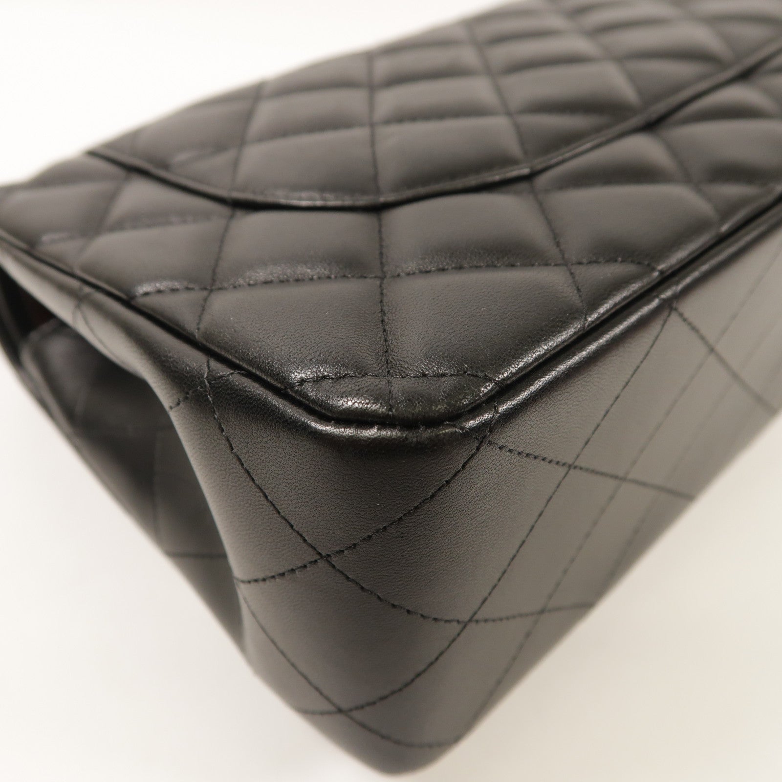 CHANEL CC GHW Large Classic Chain Shoulder Bag Calfskin Leather Black