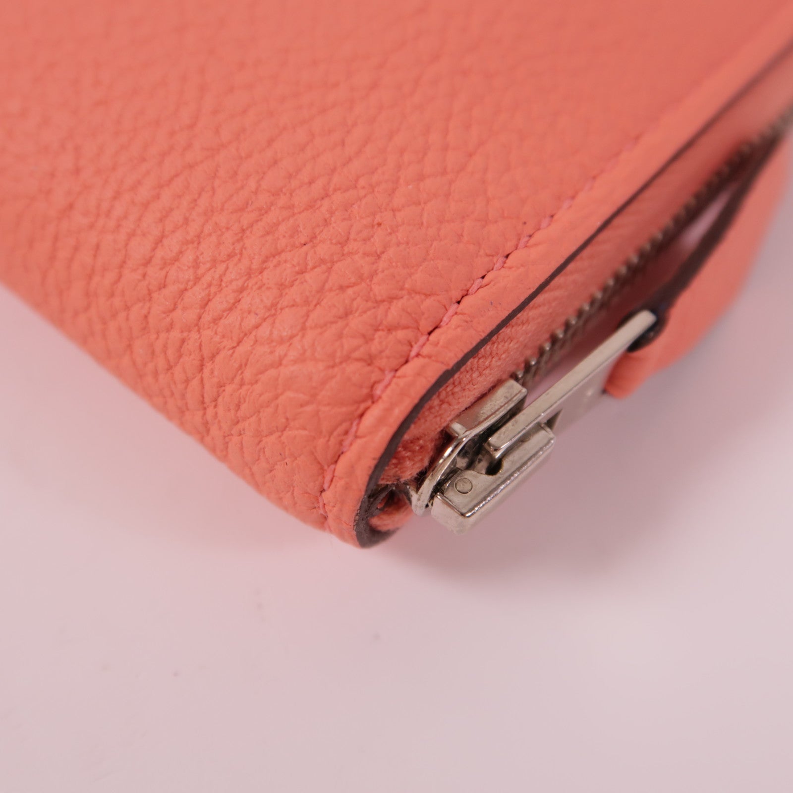 HERMES Togo皮革Azap銀扣長錢包