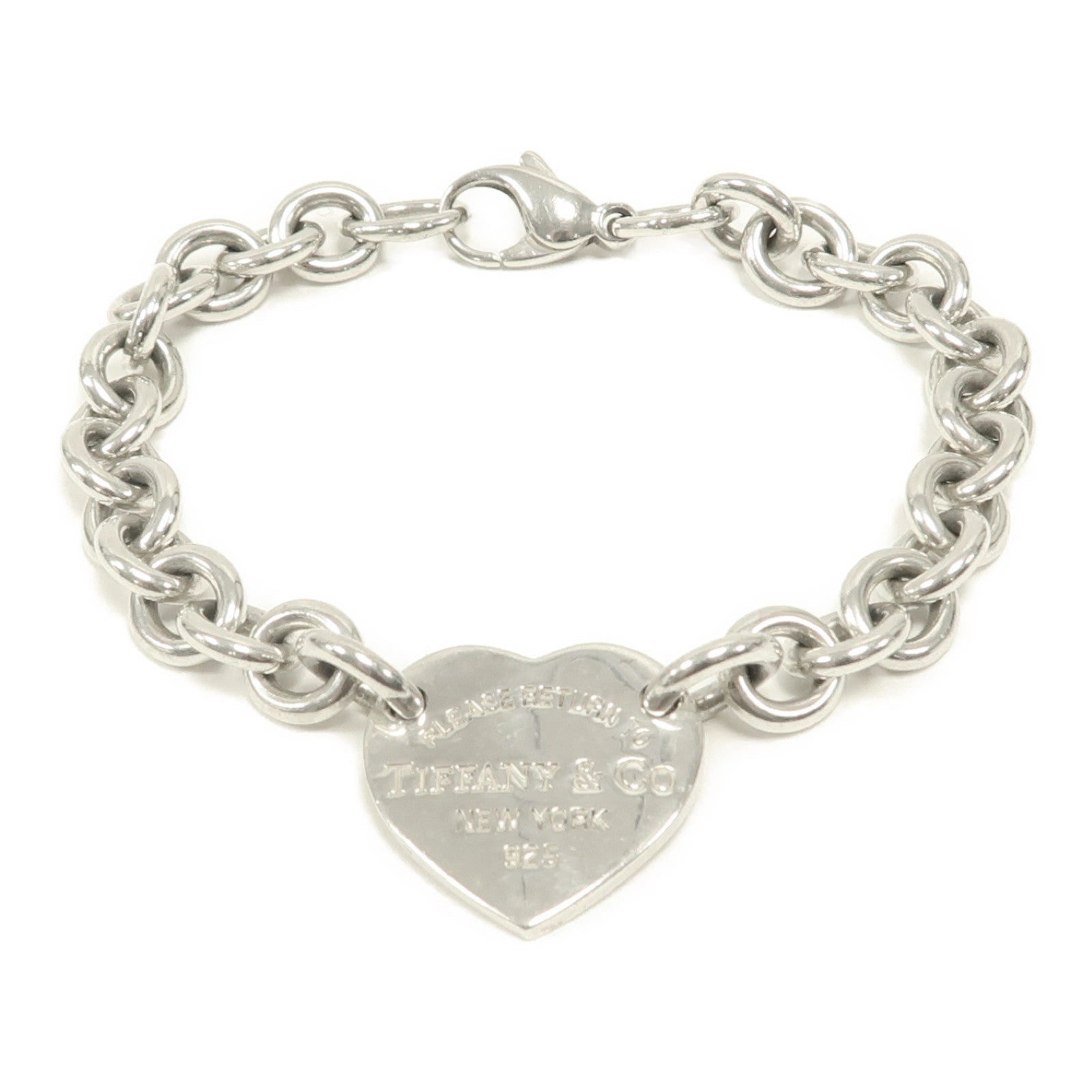 TIFFANY＆CO 925純銀Return To Tiffany Heart Tag Bracelet手鏈