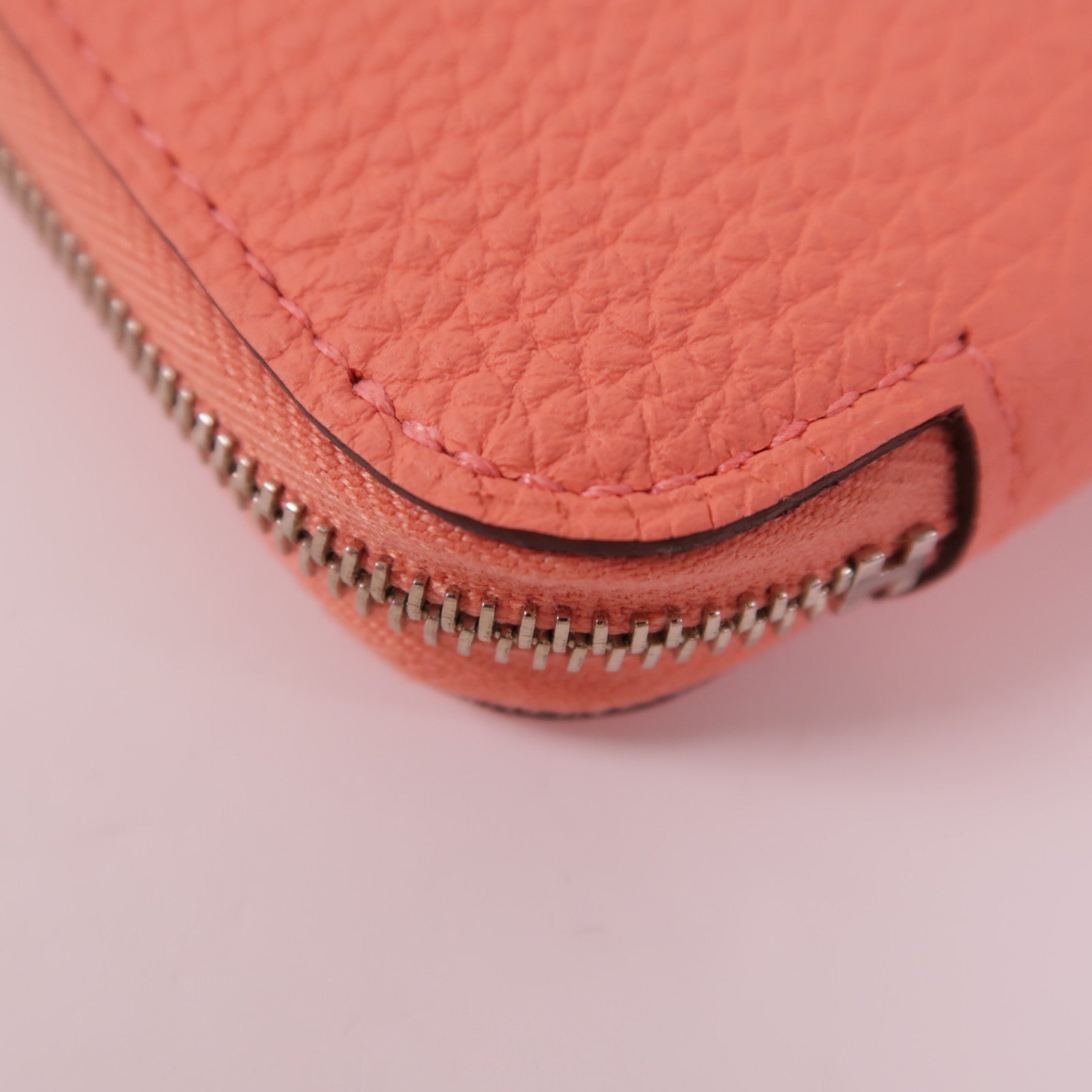 HERMES Togo皮革Azap銀扣長錢包