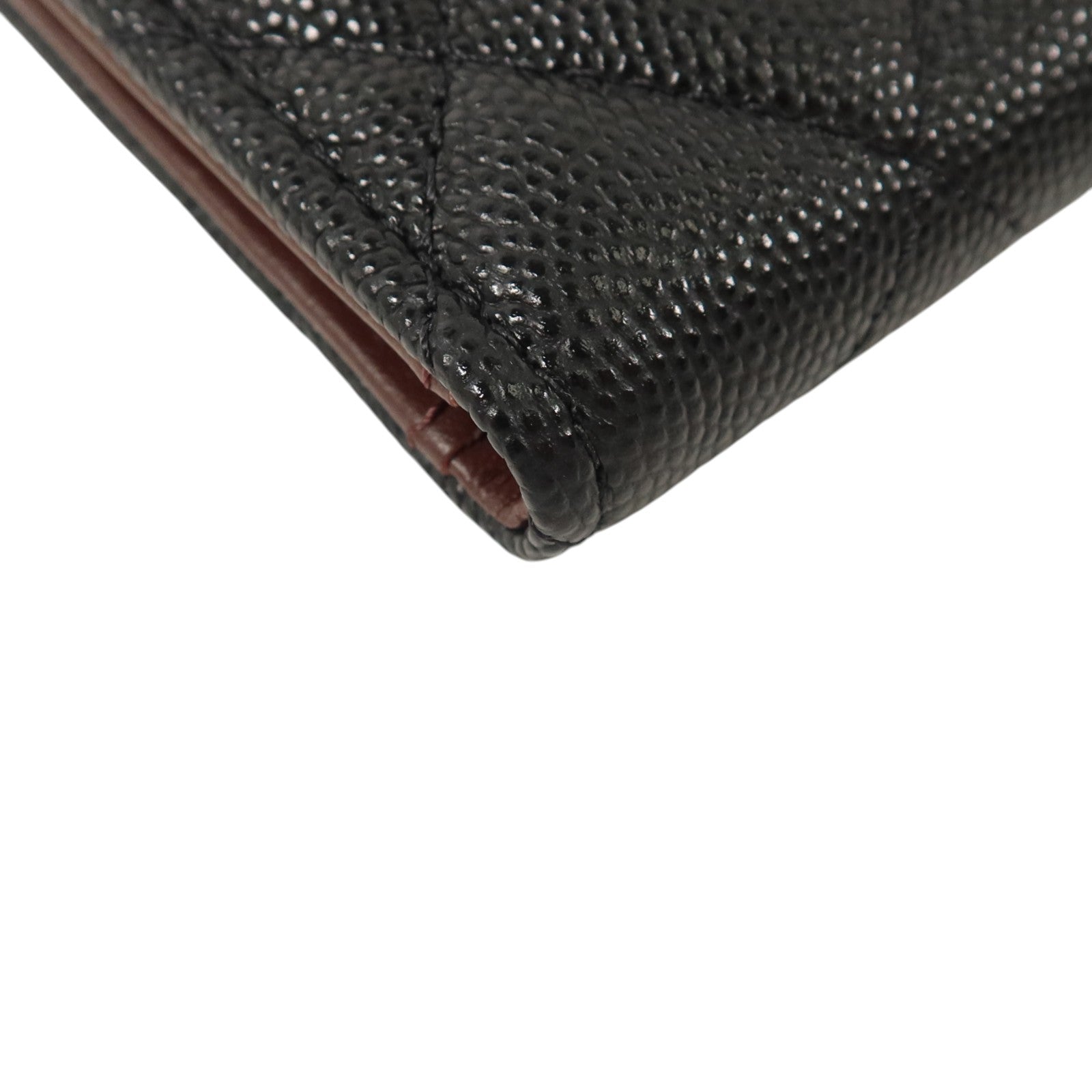 CHANEL 牛皮皮革Card/Coin Case金扣卡片套/零錢包