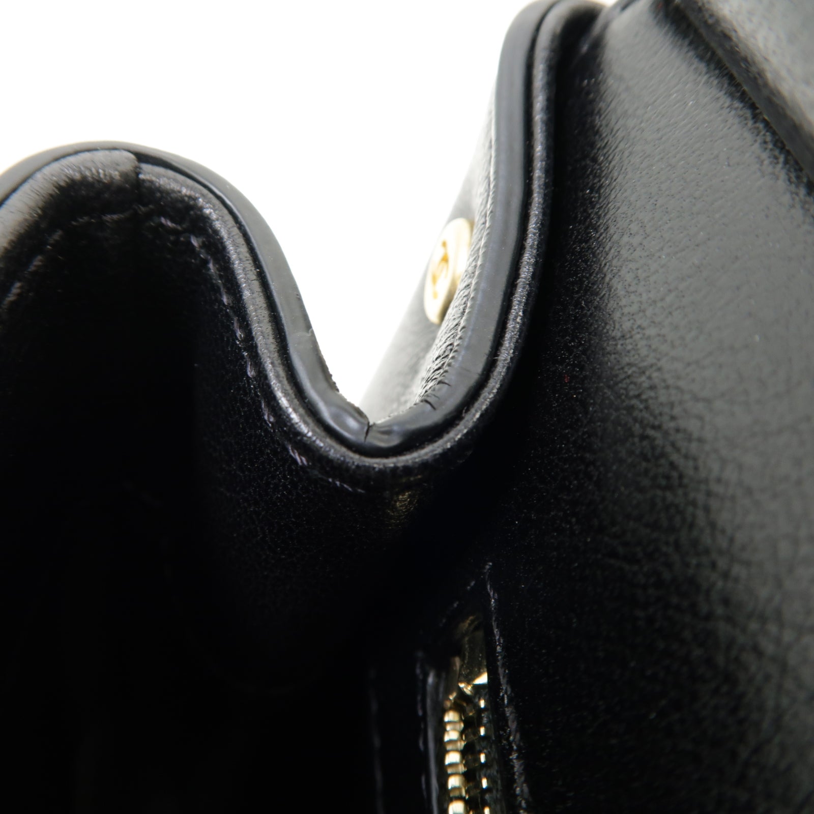 CHANEL 【激減優惠】菱格牛皮皮革Chain Shoulder Bag 金扣手挽肩背兩用袋黑色