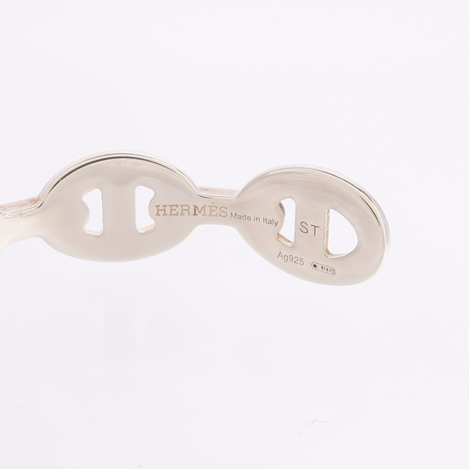 HERMES 925純銀Chaine d'ancre Enchainee Bracelet手鐲
