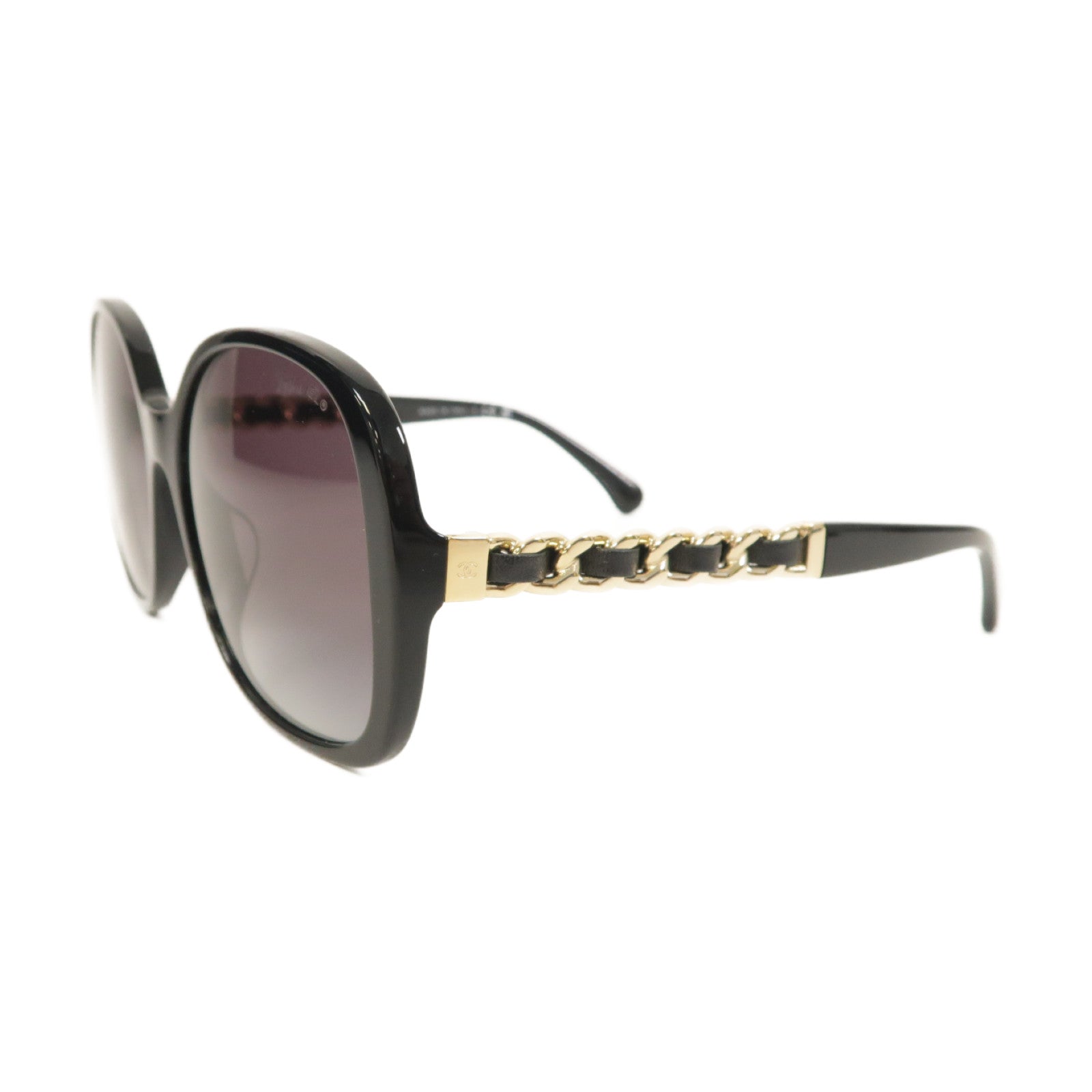 CHANEL 金屬/PVC Sunglasses太陽眼鏡黑色
