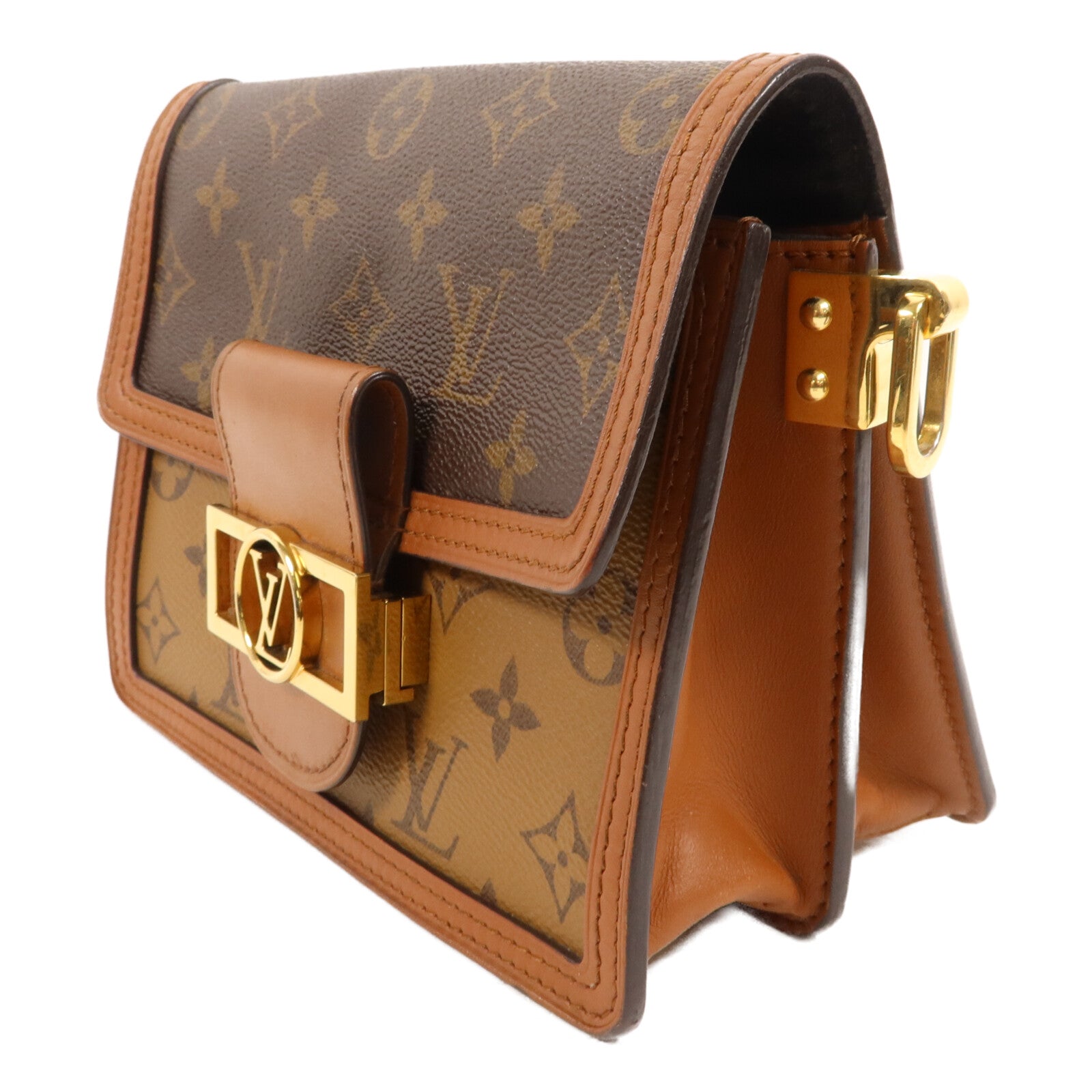 LOUIS VUITTON Monogram Reverse Mini Dauphine肩背袋