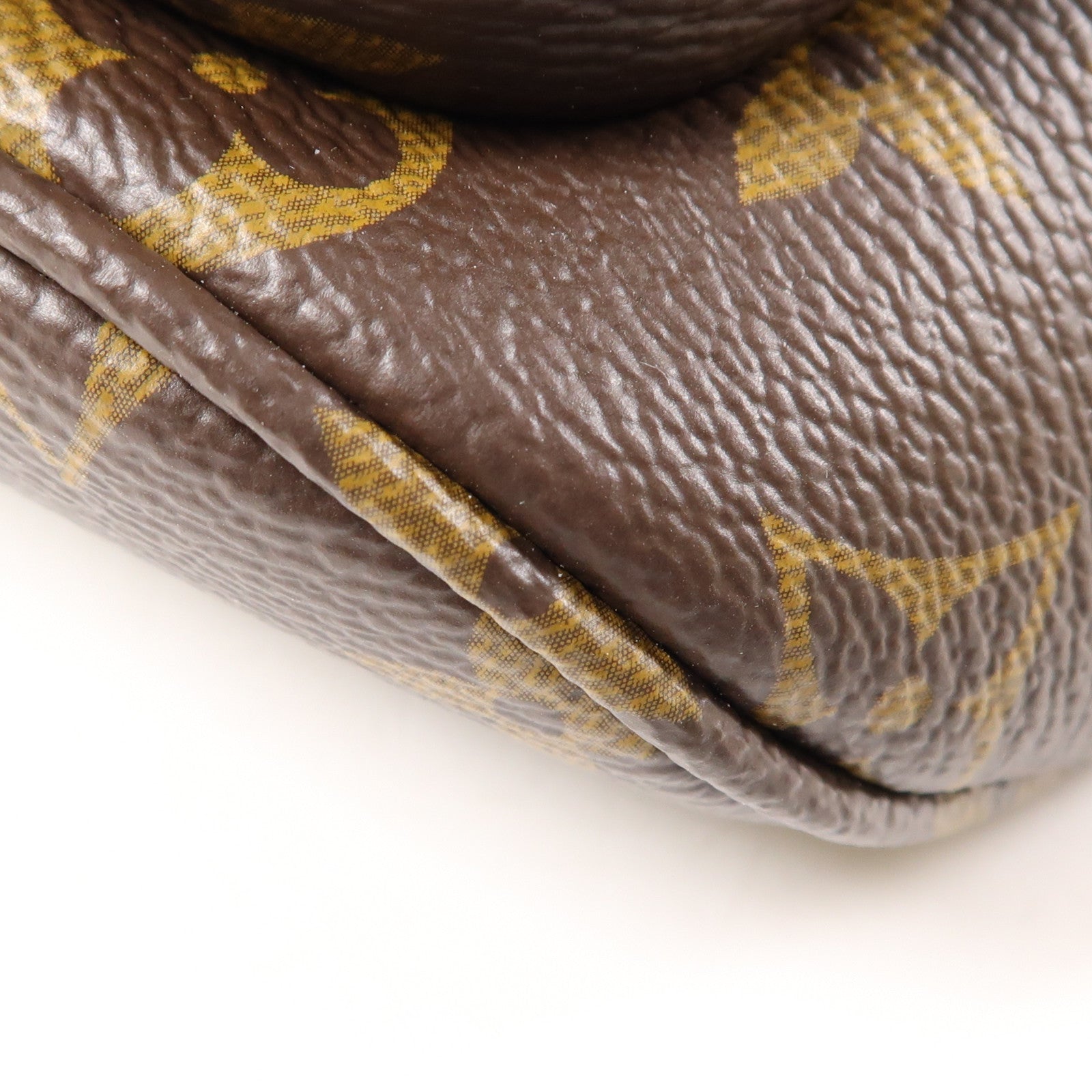 LOUIS VUITTON Monogram Mini Bumbag金扣手挽肩背兩用袋棕色