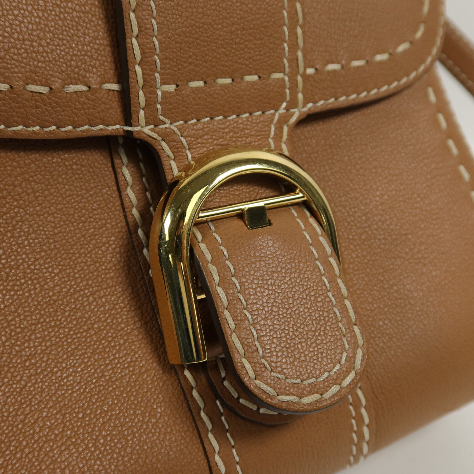 Delvaux 牛皮皮革Brillant Mini手挽肩背兩用袋