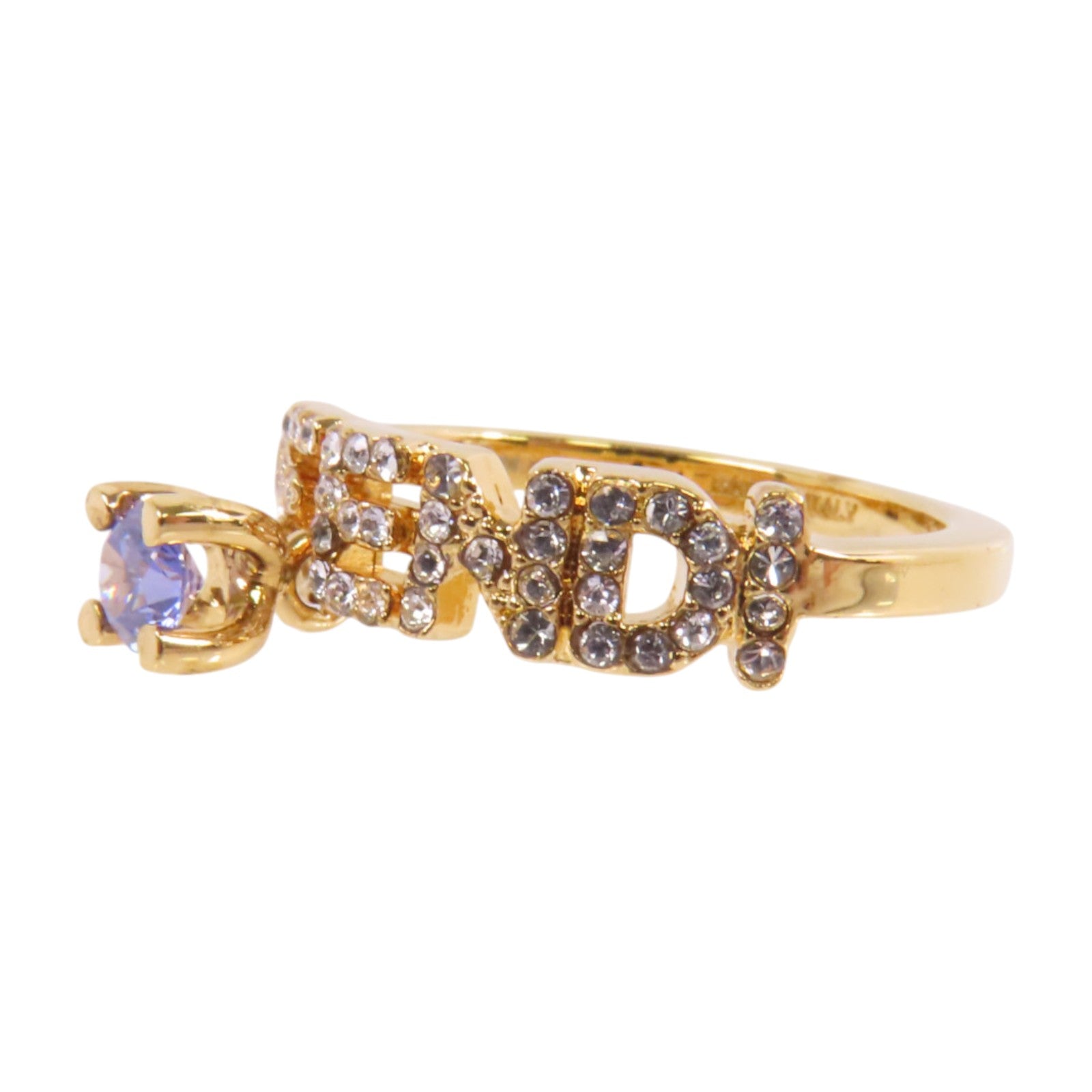 FENDI 金屬/水鑽Ring戒指US#6.25