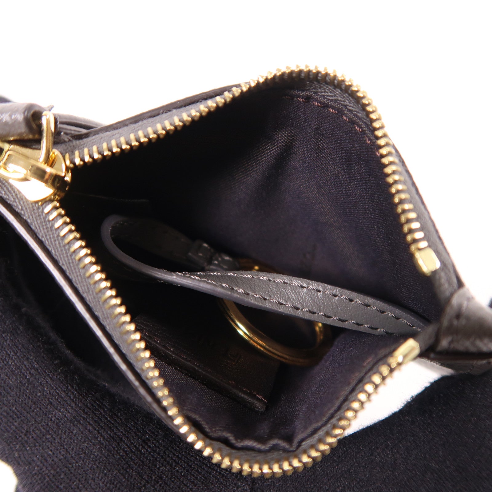 FENDI 【激減優惠】牛皮皮革/蛇皮皮革Card Case金扣卡片套