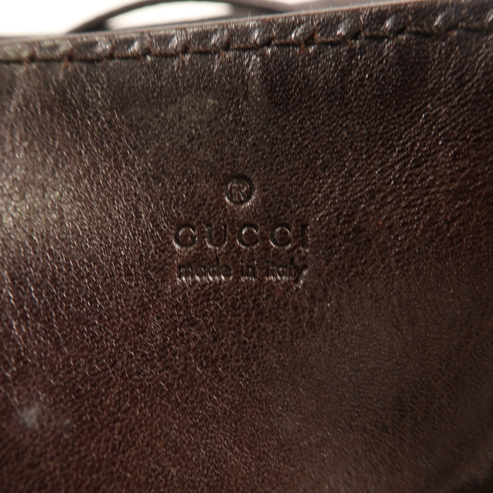 GUCCI GG Tote Bag Shoulder Bag 101841 Canvas Brown