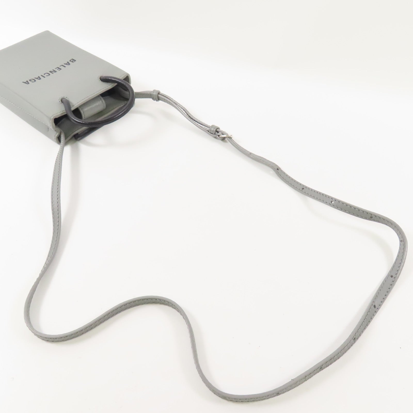 BALENCIAGA 牛皮皮革2 Way Shoulder Bag銀扣手挽肩背兩用袋