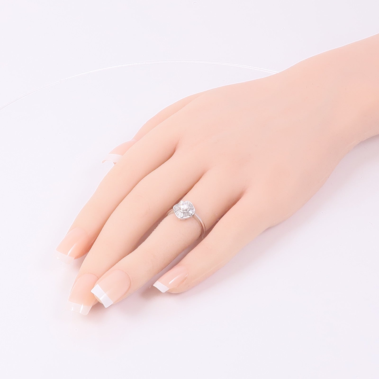 JEWELRY 【激減優惠】18K白金Diamond Ring鑽石戒指US#5.25