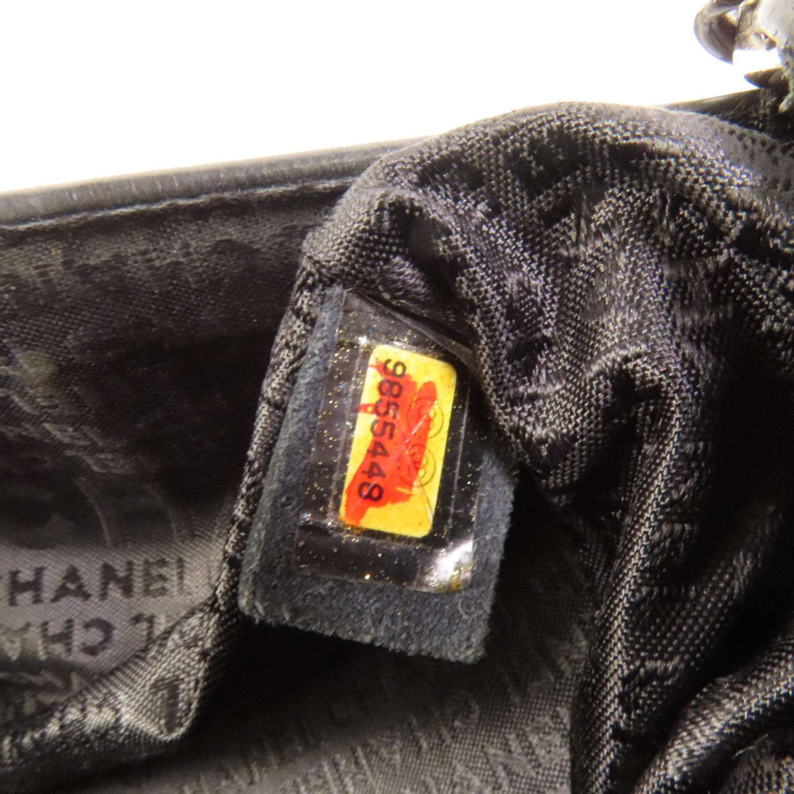 CHANEL 羊皮皮革Shoulder Bag銀扣鏈帶肩背袋