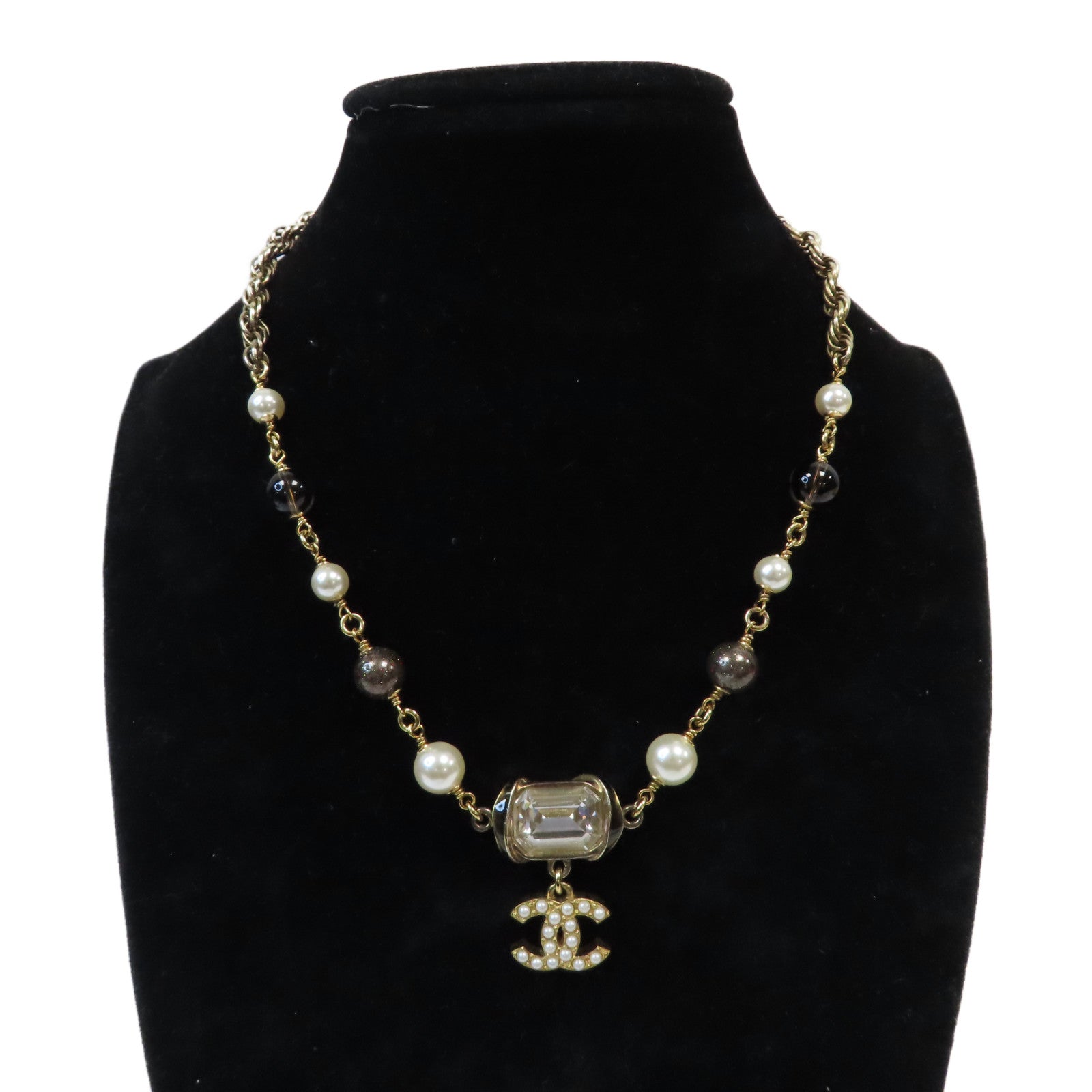 CHANEL 【激減優惠】金屬/PVC Necklace項鍊金色