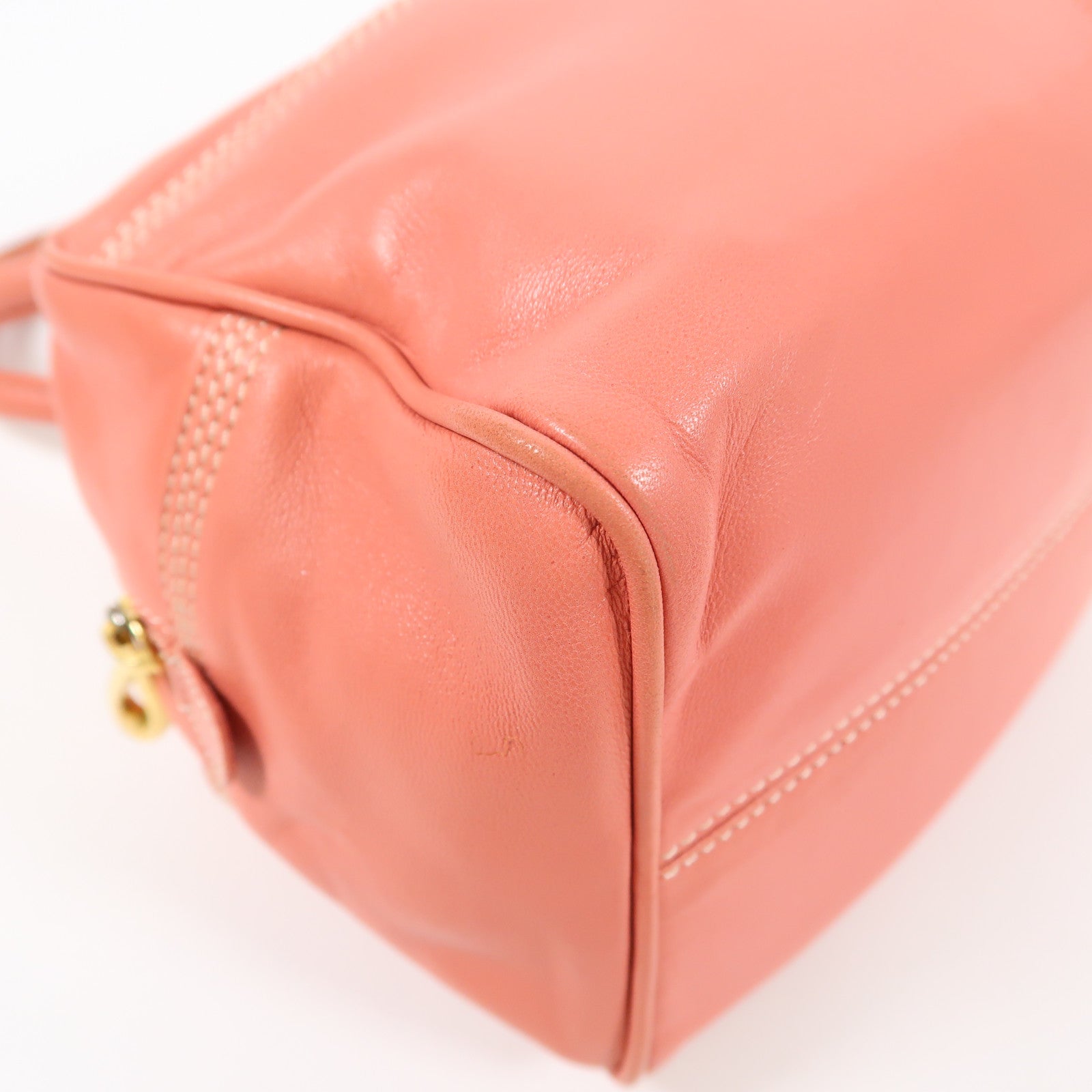 LOEWE 羊皮皮革Hand Bag金扣手挽袋