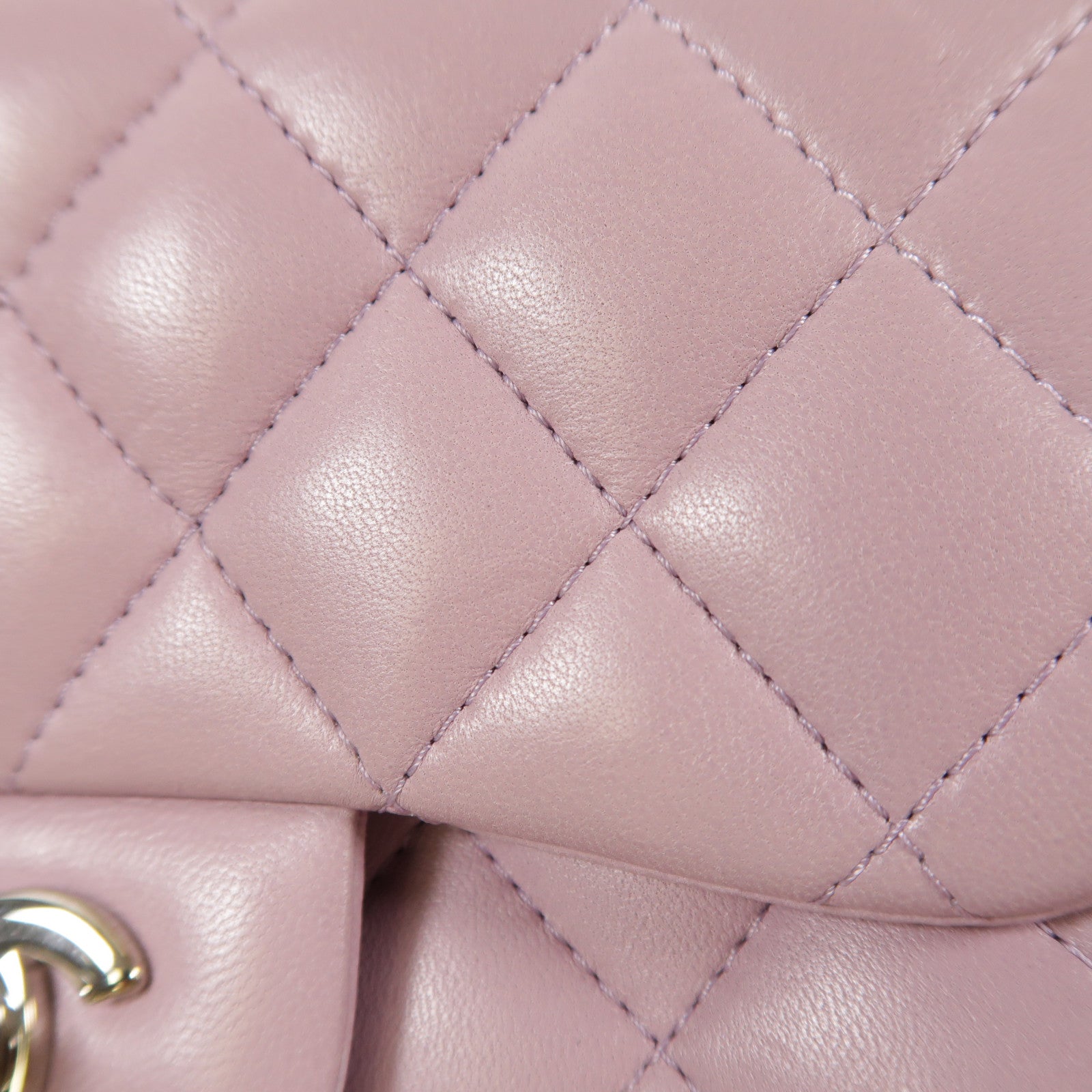 CHANEL 羊皮皮革Flap Bag 17cm銀扣鏈帶肩背袋