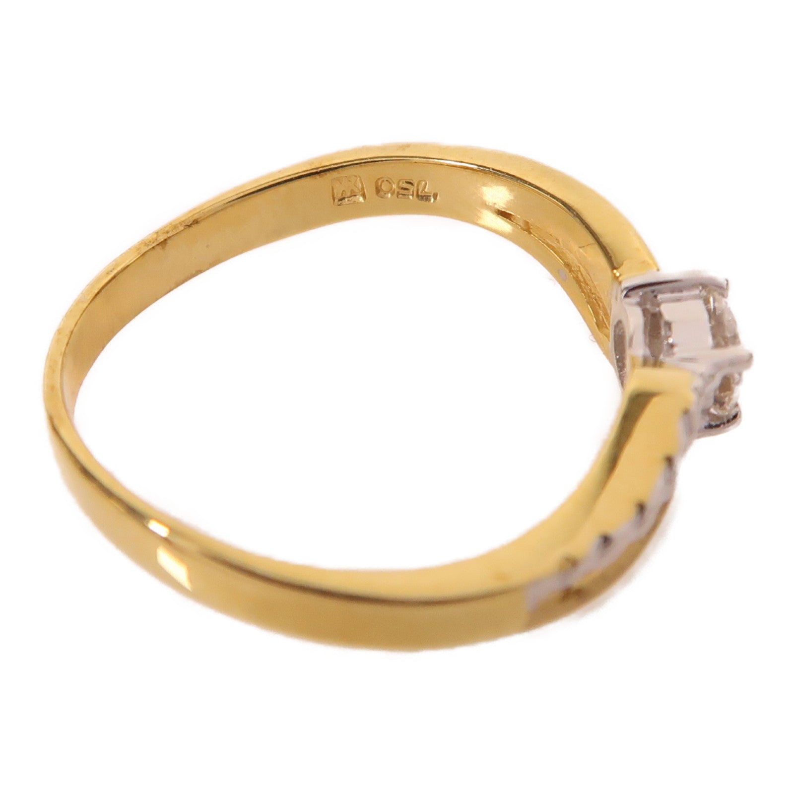 JEWELRY 【激減優惠】18K金Diamond3.2g 0.25ct鑽石戒指US#6.5