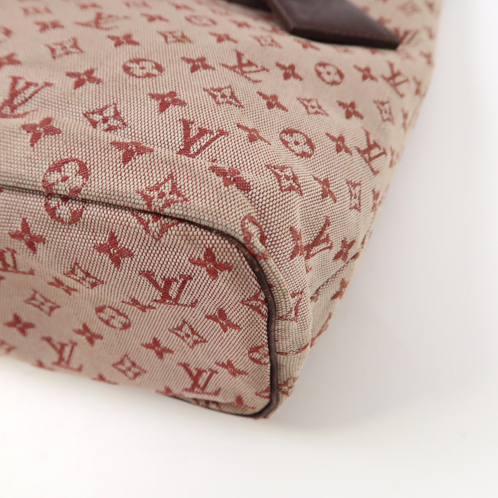 LOUIS VUITTON 【激減優惠】Monogram Mini Lucille GM金扣手挽袋紅色