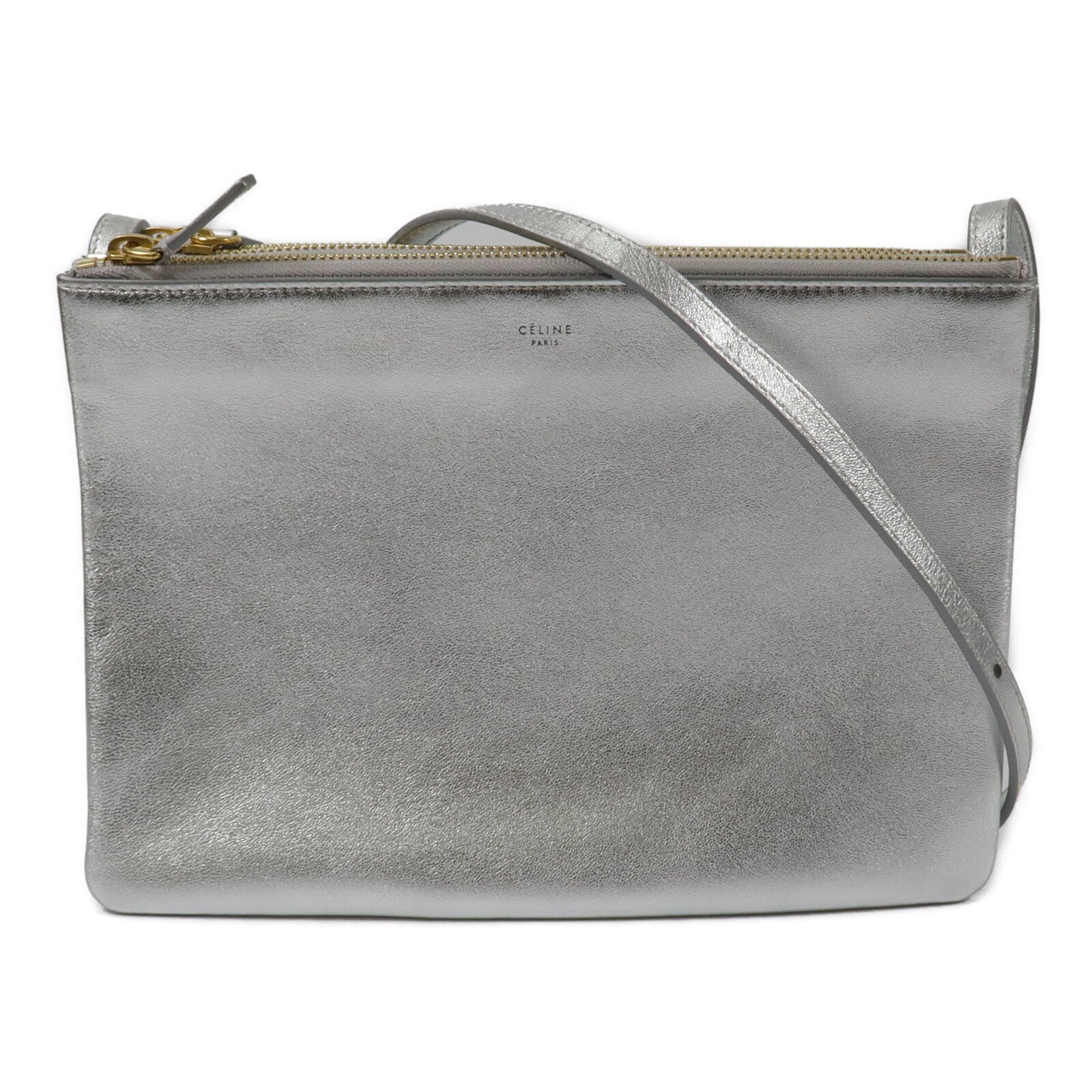 CELINE 牛皮皮革Trio Large肩背袋