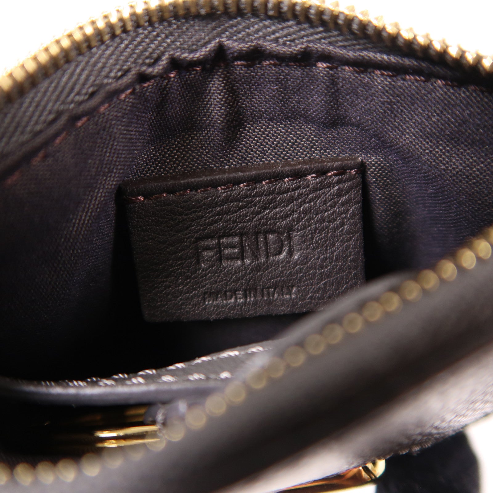 FENDI 【激減優惠】牛皮皮革/蛇皮皮革Card Case金扣卡片套