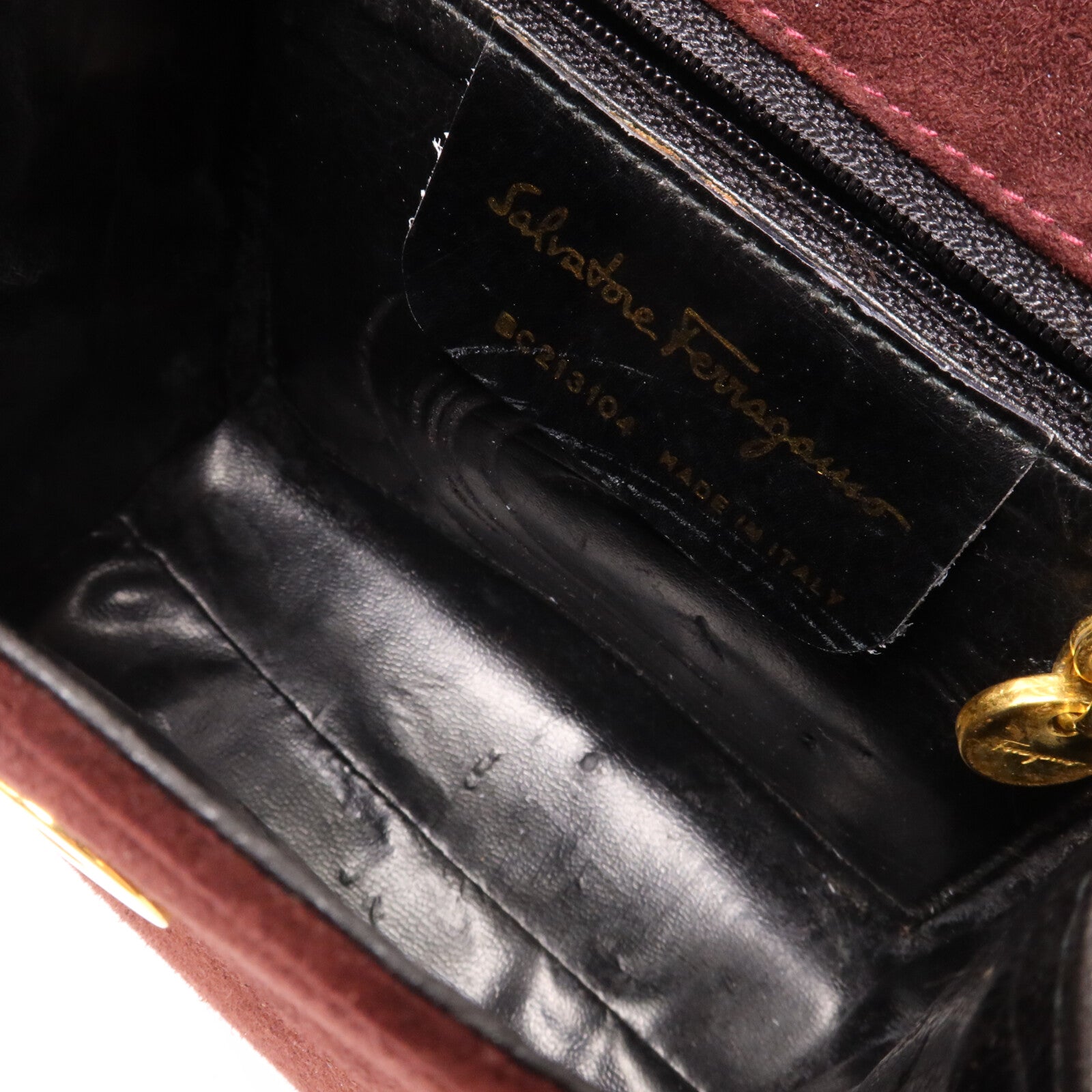 Salvatore Ferragamo 麂皮皮革Shoulder Bag手挽肩背兩用袋