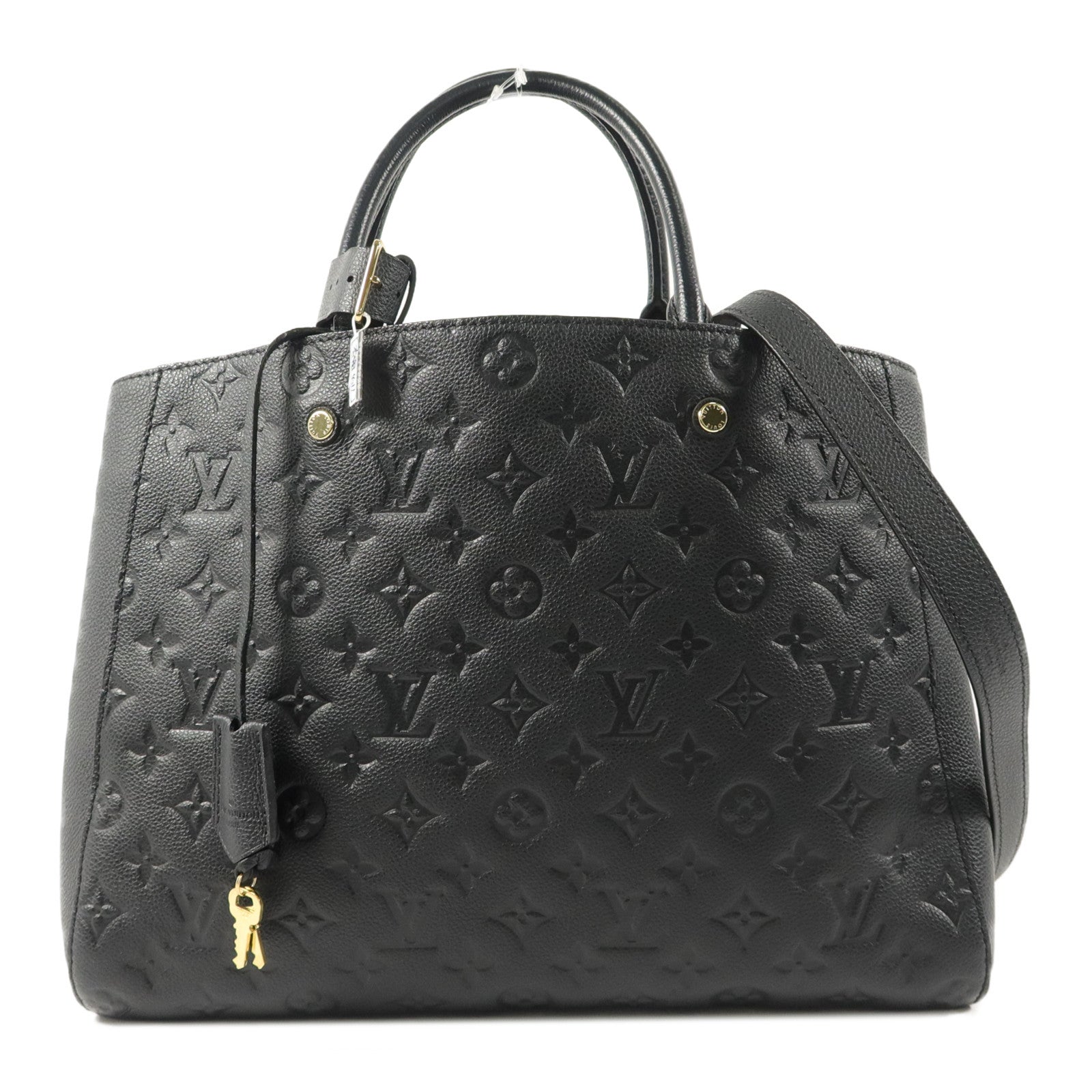 LOUIS VUITTON Monogram Empreinte Montaigne MM手挽肩背兩用袋
