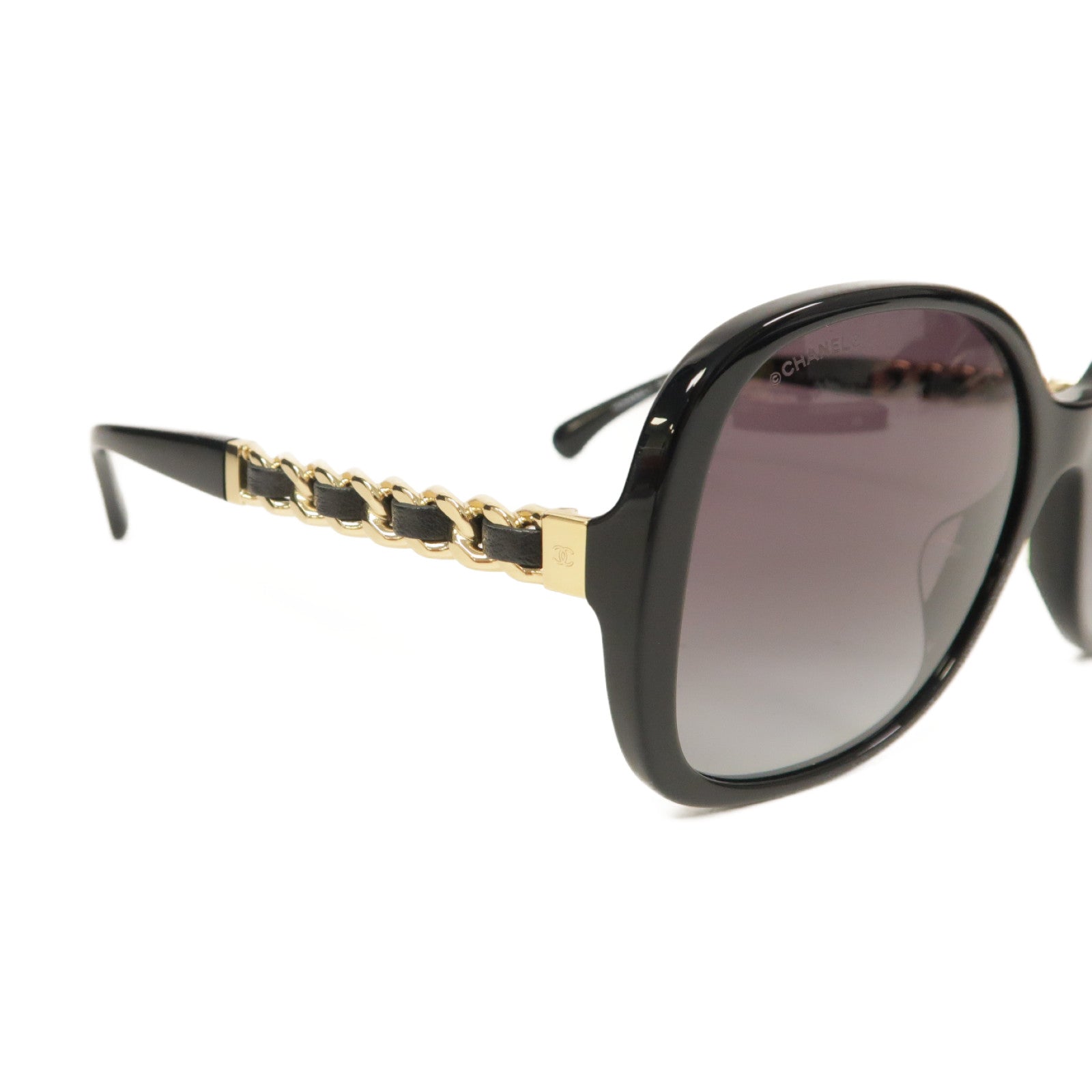 CHANEL 金屬/PVC Sunglasses太陽眼鏡黑色
