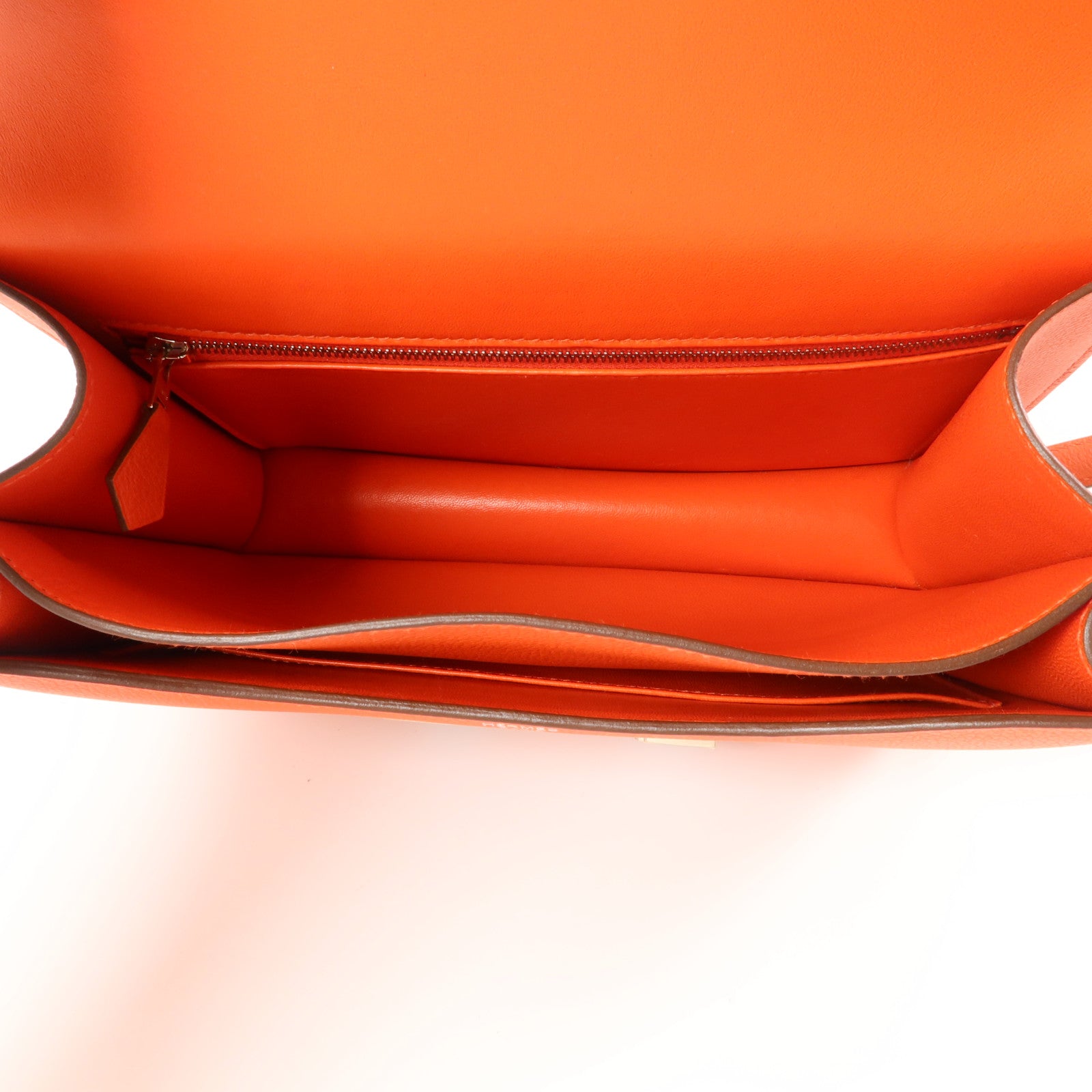 HERMES Evercolor皮革Constance 24肩背袋Feu