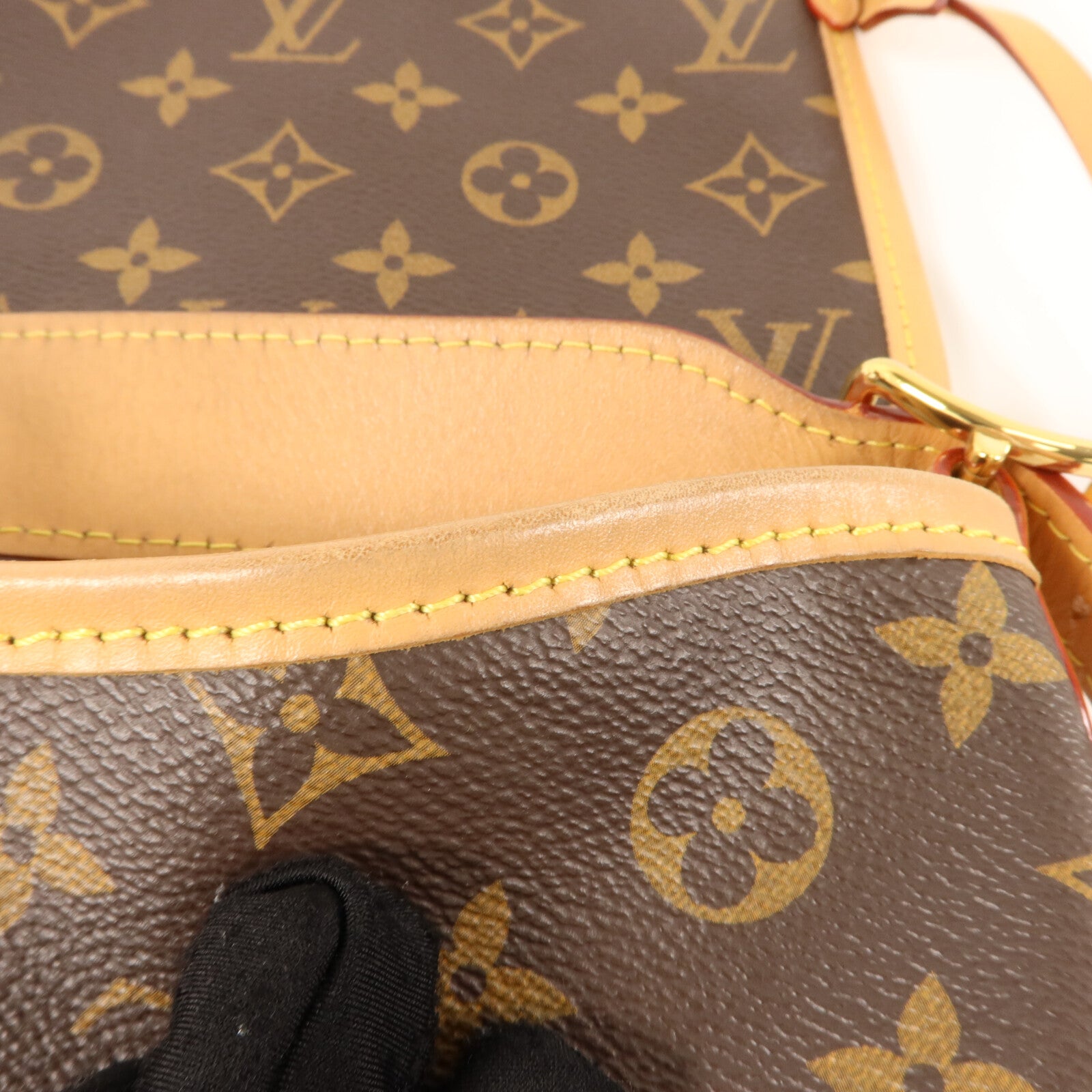 LOUIS VUITTON Monogram CarryAll PM金扣肩背袋