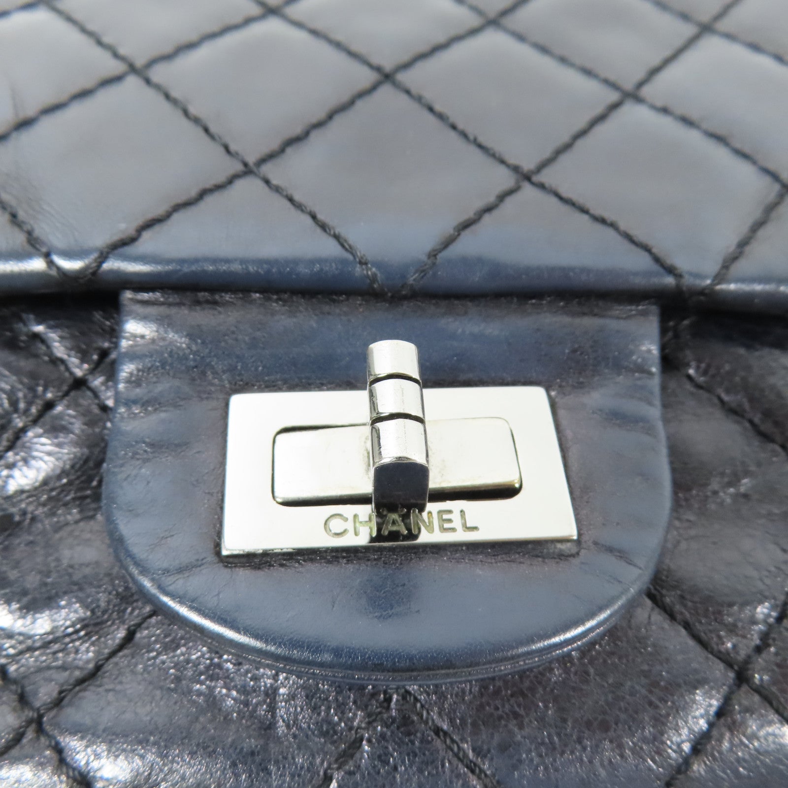 CHANEL 牛皮皮革2.55 Chain Shoulder鏈帶肩背袋