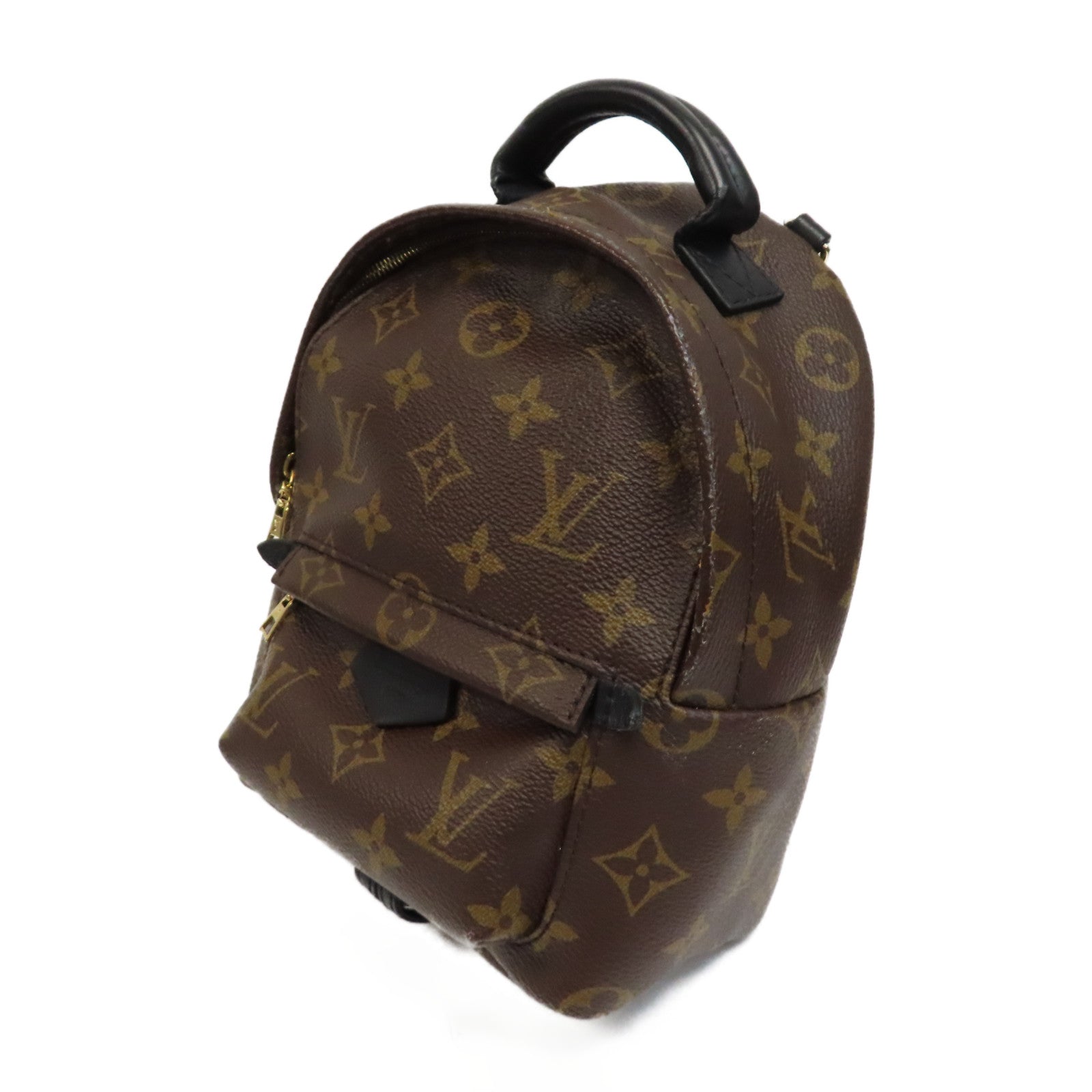 LOUIS VUITTON Monogram Palm Springs Bag金扣背包啡色