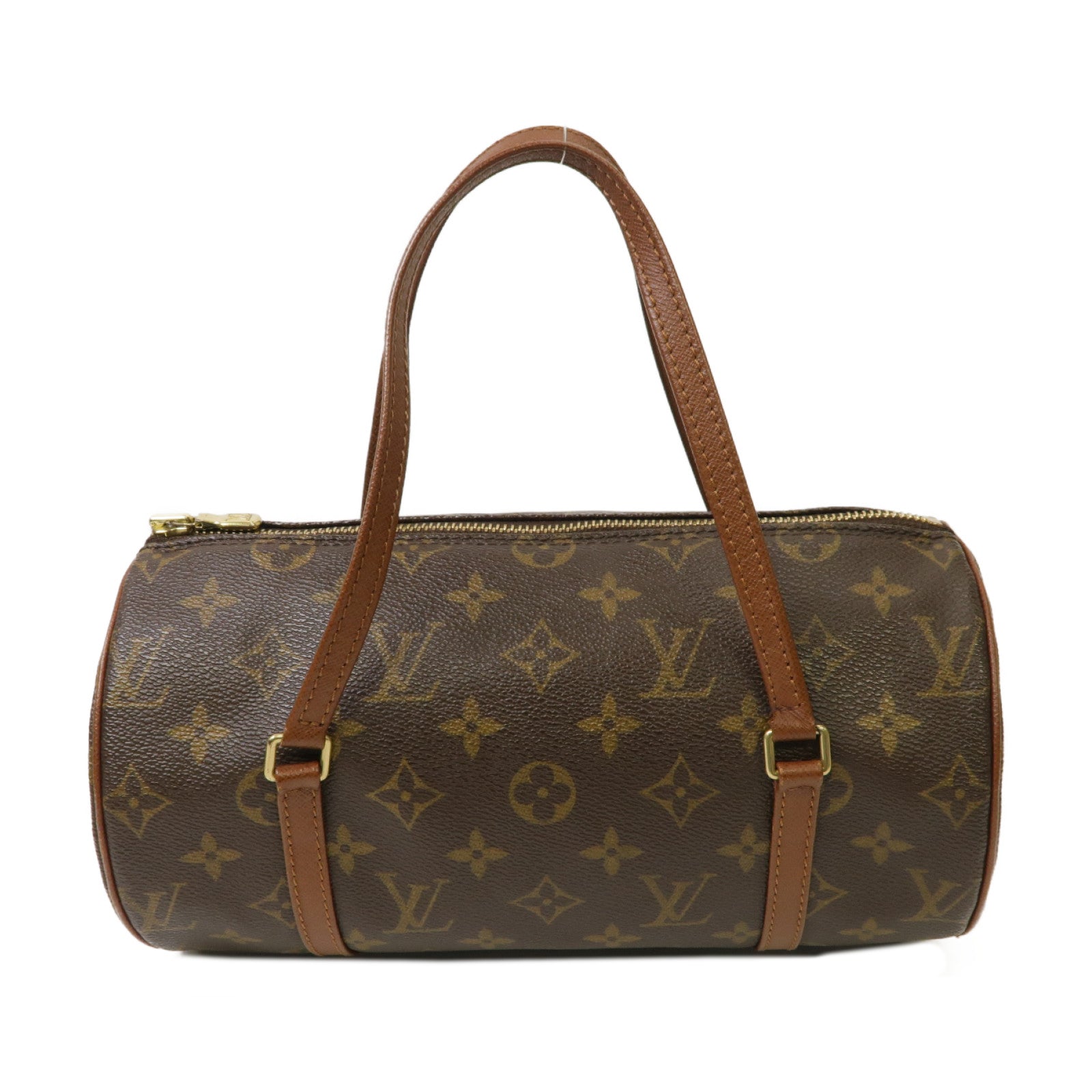 LOUIS VUITTON 【激減優惠】Monogram Papillon金扣手挽袋啡色