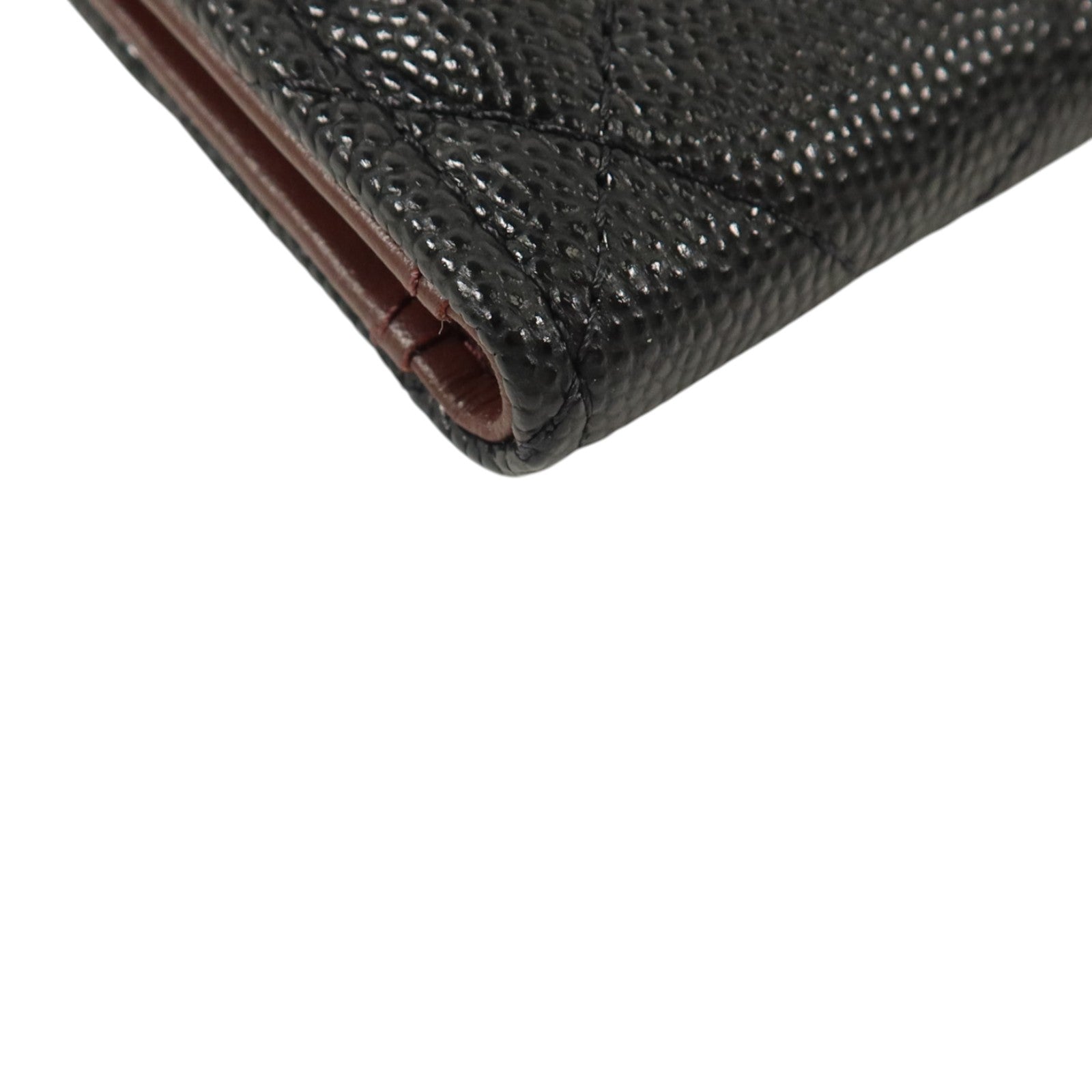 CHANEL 牛皮皮革Card/Coin Case金扣卡片套/零錢包
