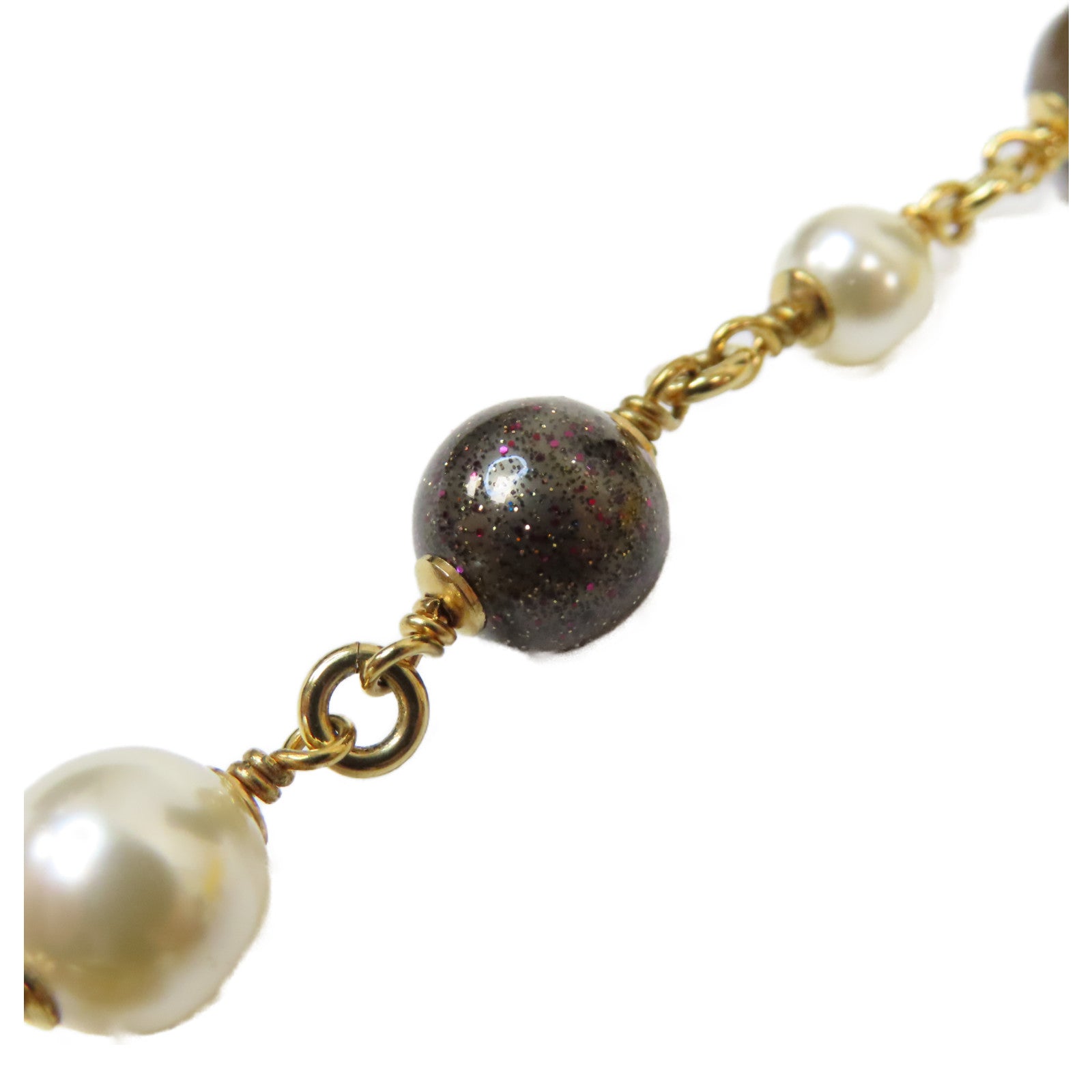 CHANEL 【激減優惠】金屬/PVC Necklace項鍊金色