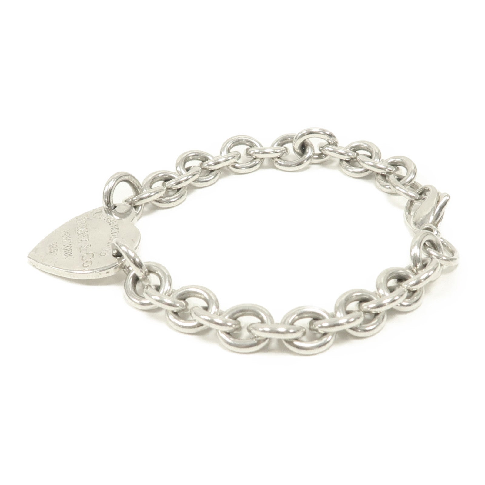 TIFFANY＆CO 925純銀Return To Tiffany Heart Tag Bracelet手鏈