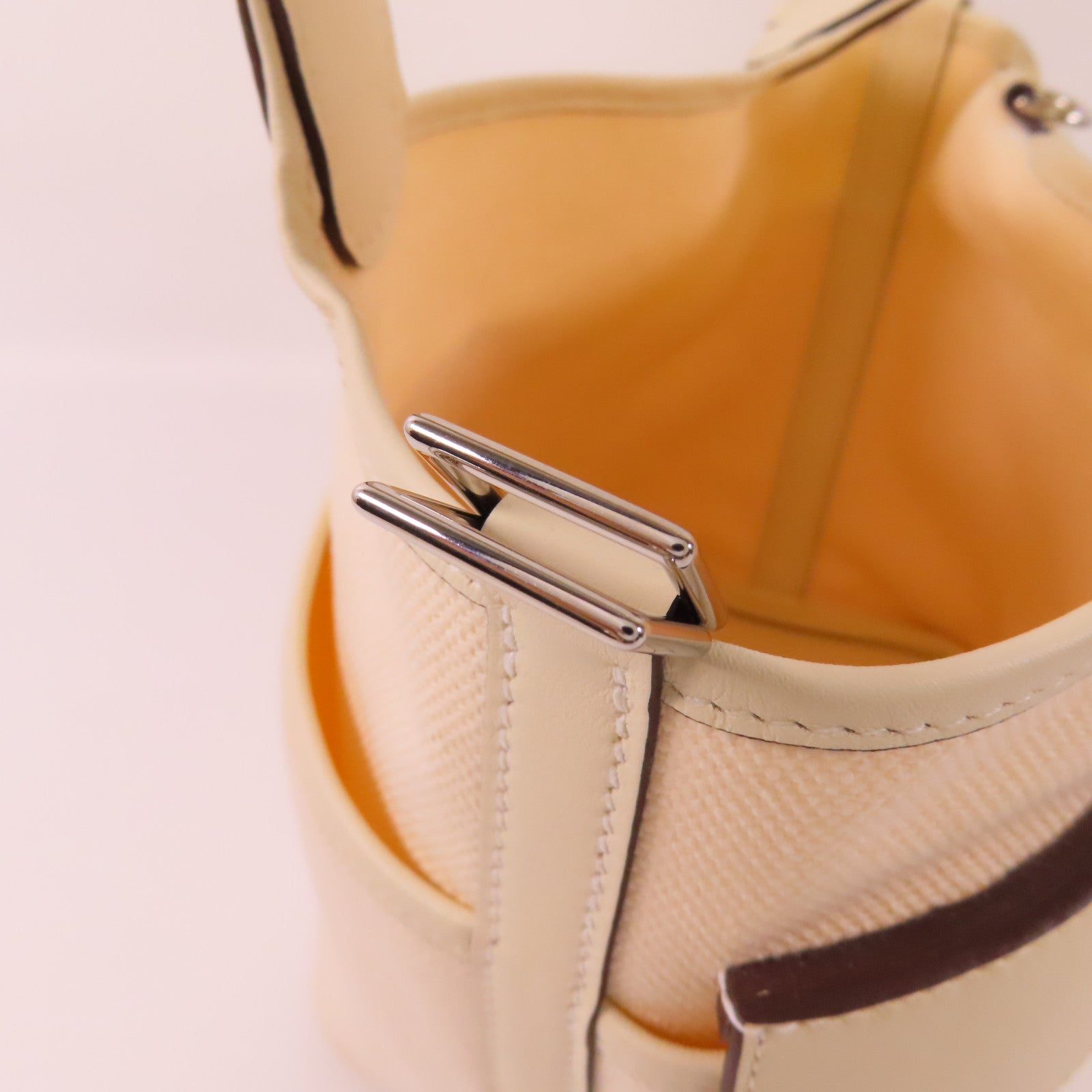 HERMES 帆布Picotin PM Cargo挽袋Nata