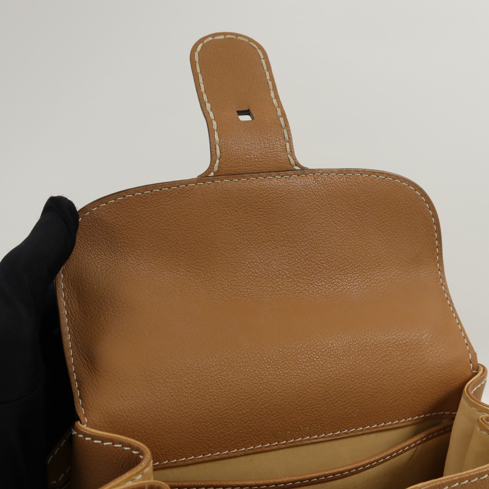 Delvaux 牛皮皮革Brillant Mini手挽肩背兩用袋