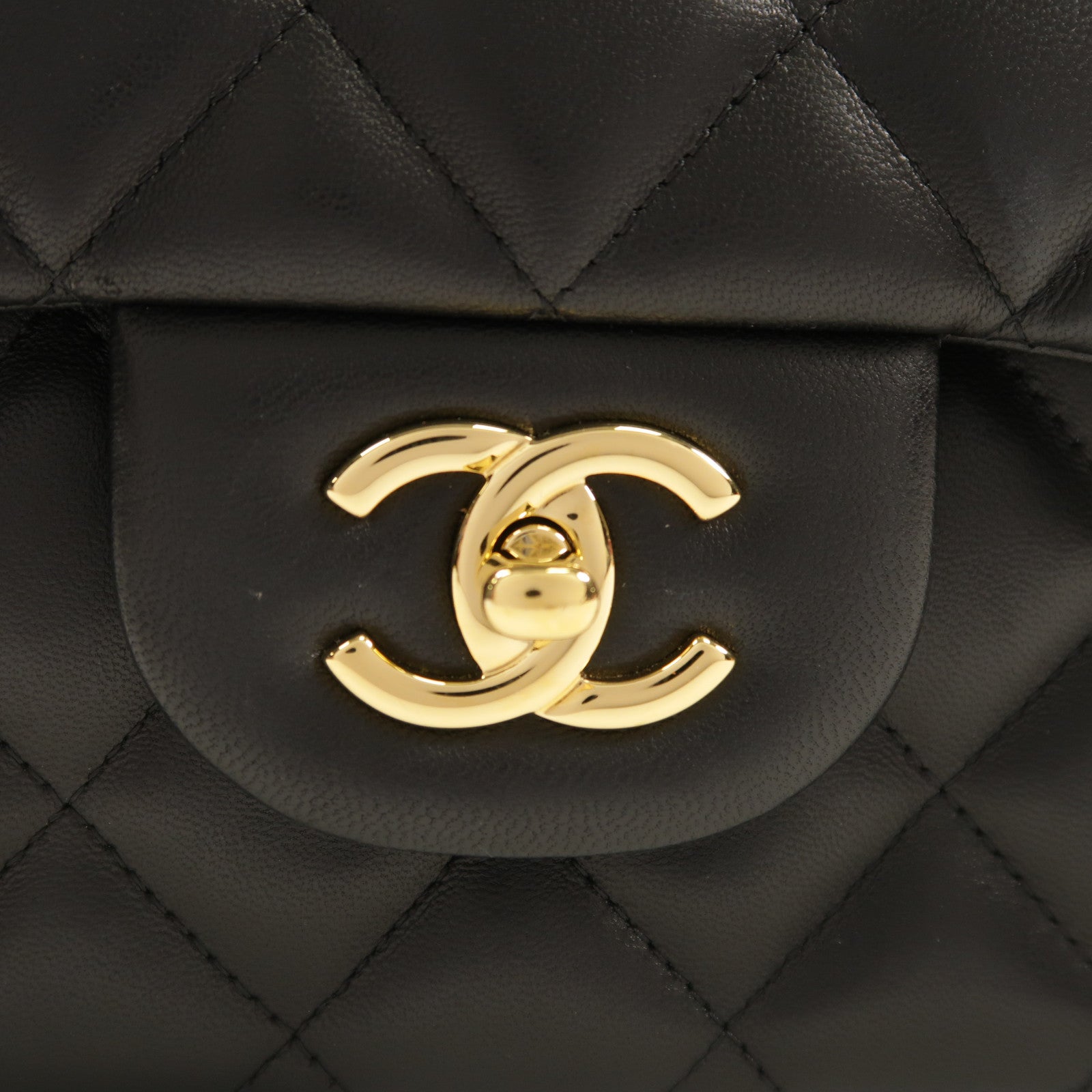 CHANEL 牛皮皮革Large Classic金扣肩背袋
