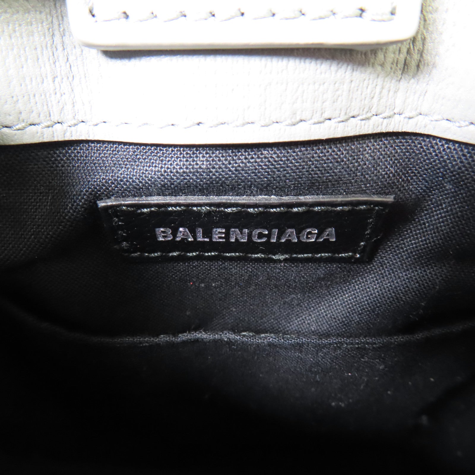 BALENCIAGA 牛皮皮革2 Way Shoulder Bag銀扣手挽肩背兩用袋