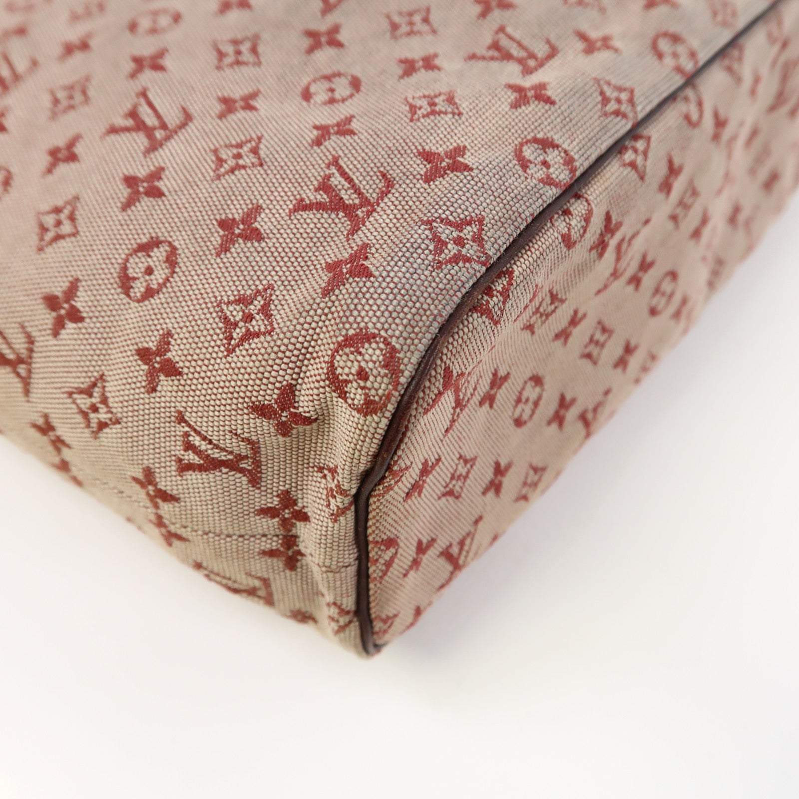 LOUIS VUITTON 【激減優惠】Monogram Mini Lucille GM金扣手挽袋紅色