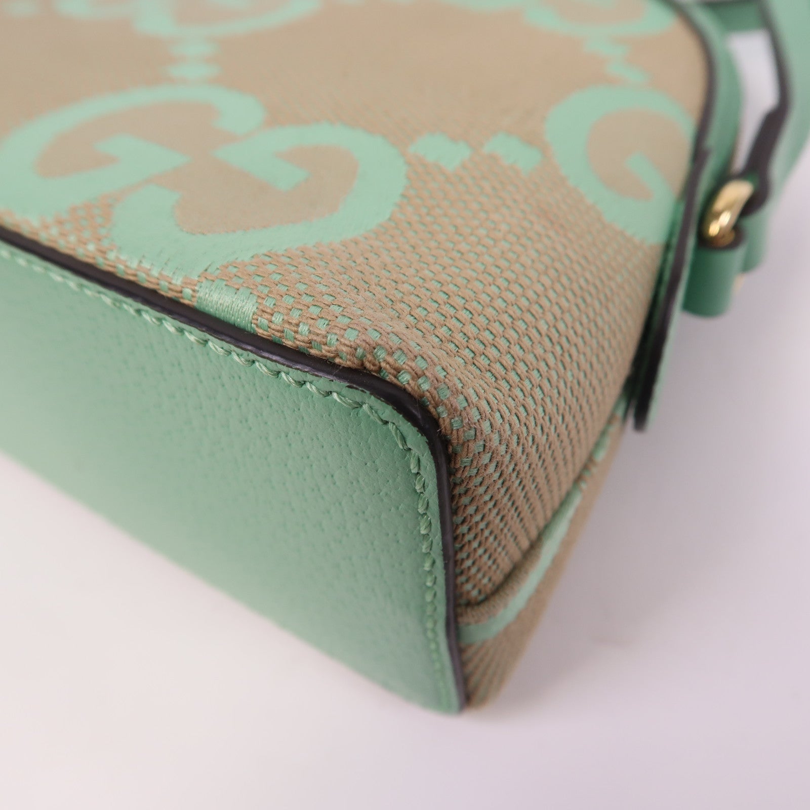 GUCCI 【激減優惠】帆布Shoulder Bag金扣肩背袋綠色