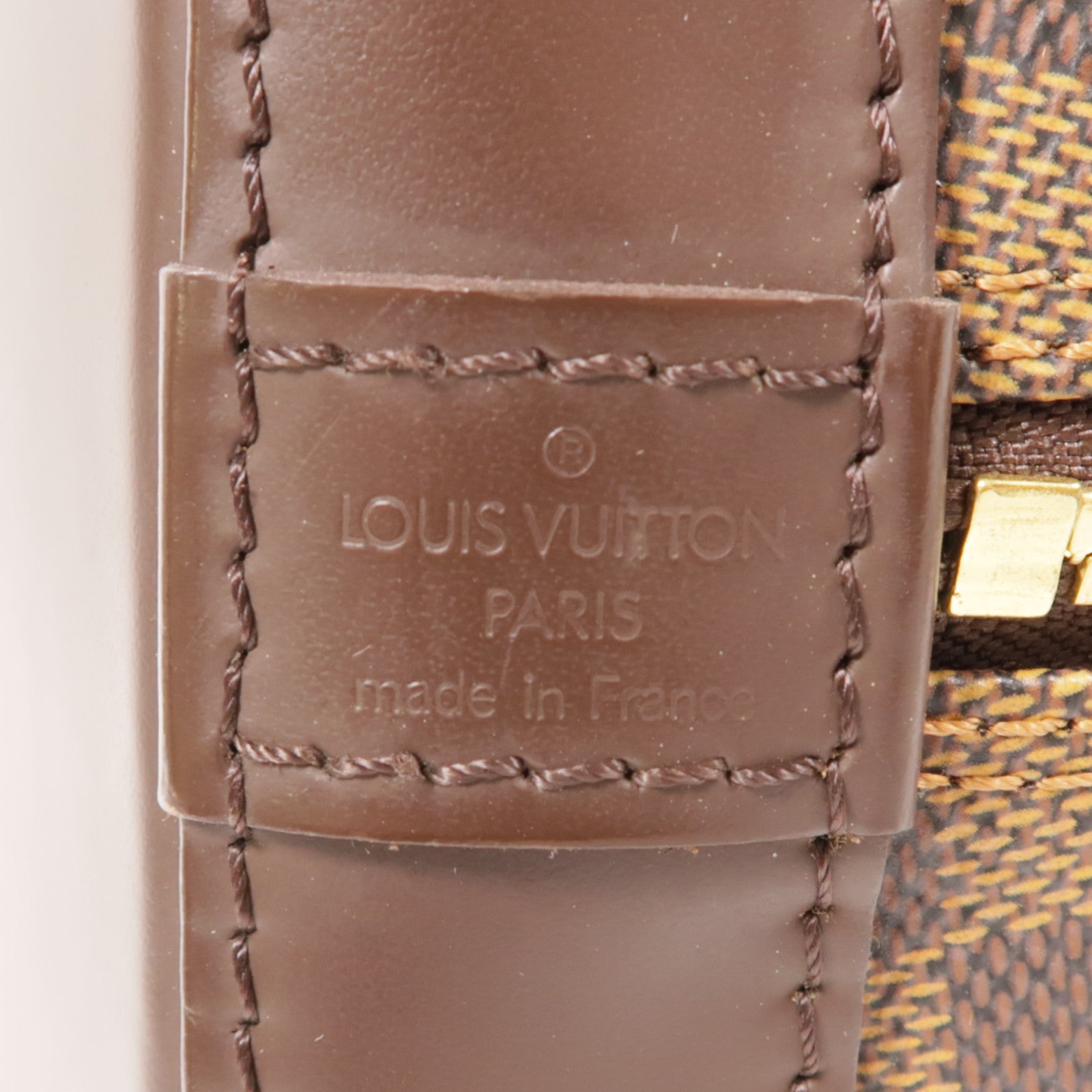 LOUIS VUITTON LV GHW Alma Hand Bag N51131 Damier Brown