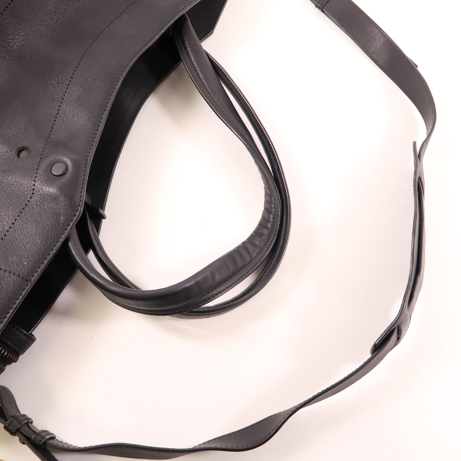 BALENCIAGA 牛皮皮革2 Way Bag手挽肩背兩用袋黑色